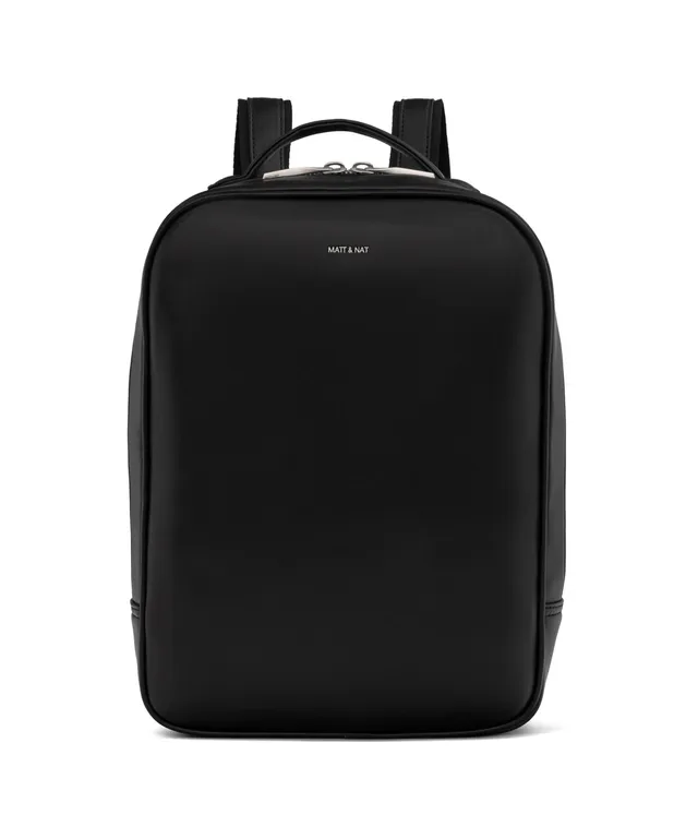 Matt & Nat Alex Rucksack Schwarz 13 Zoll vegan