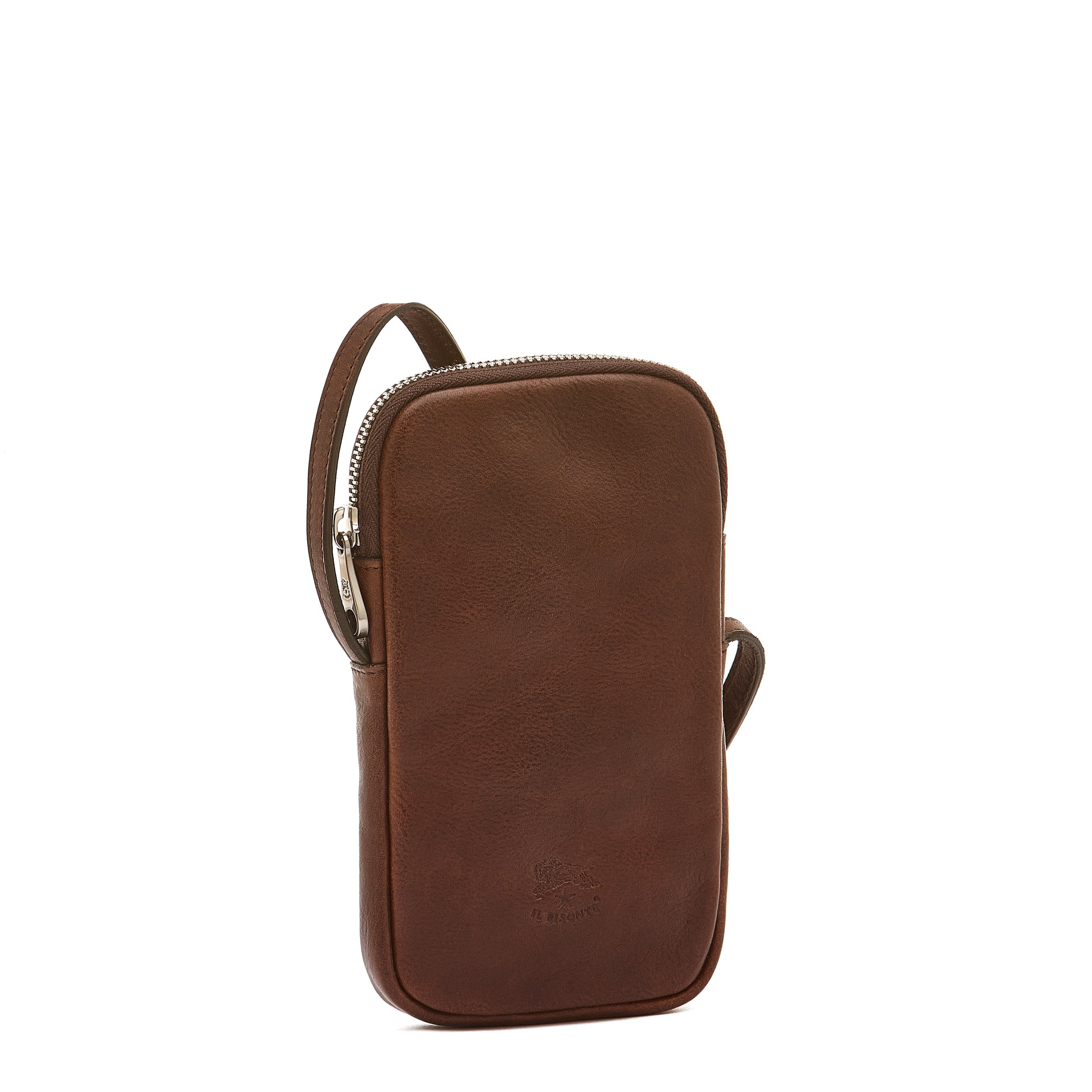 Il Bisonte Galileo Handytasche Rindsleder Caffè