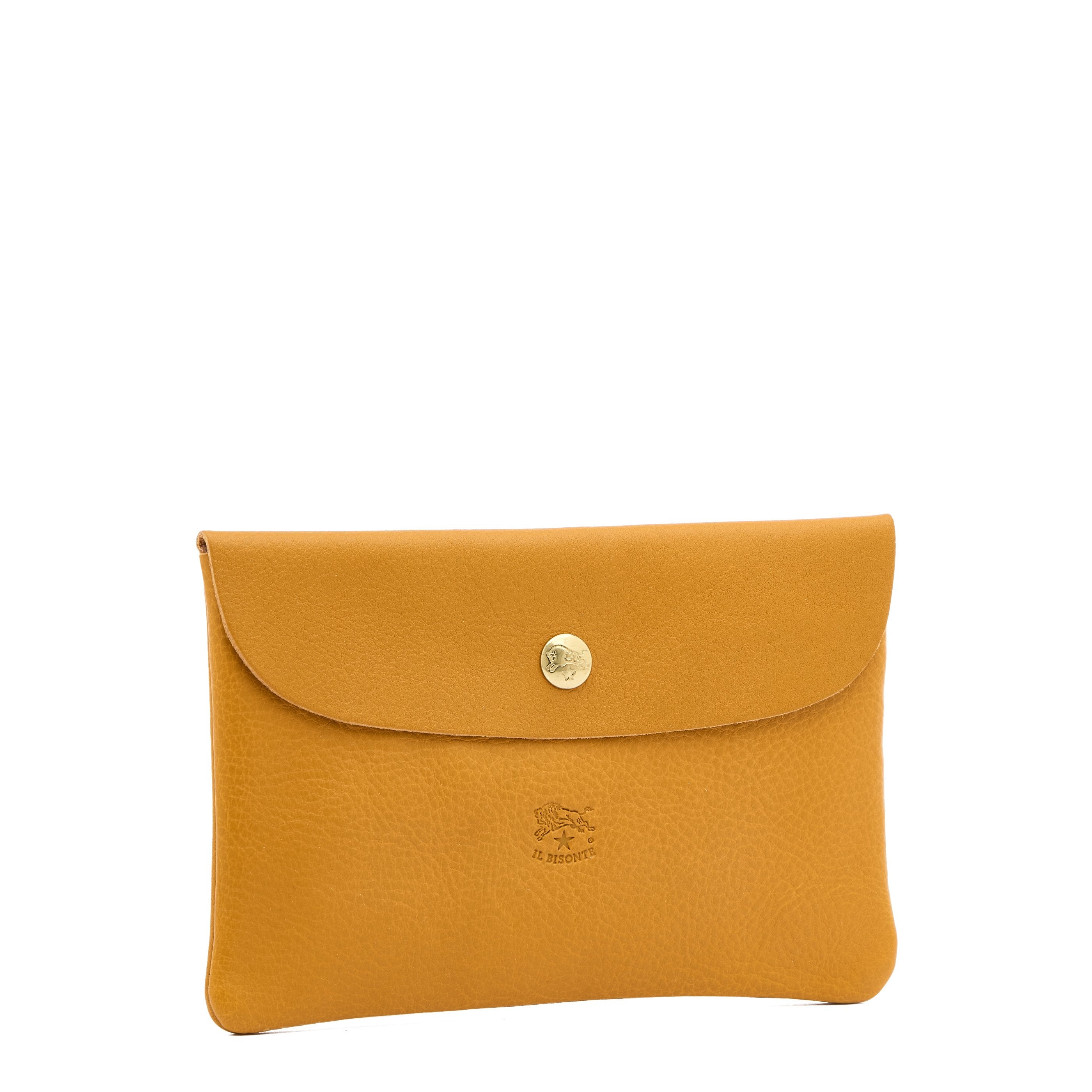 Il Bisonte Bustina Clutch Vollleder narciso-gelb
