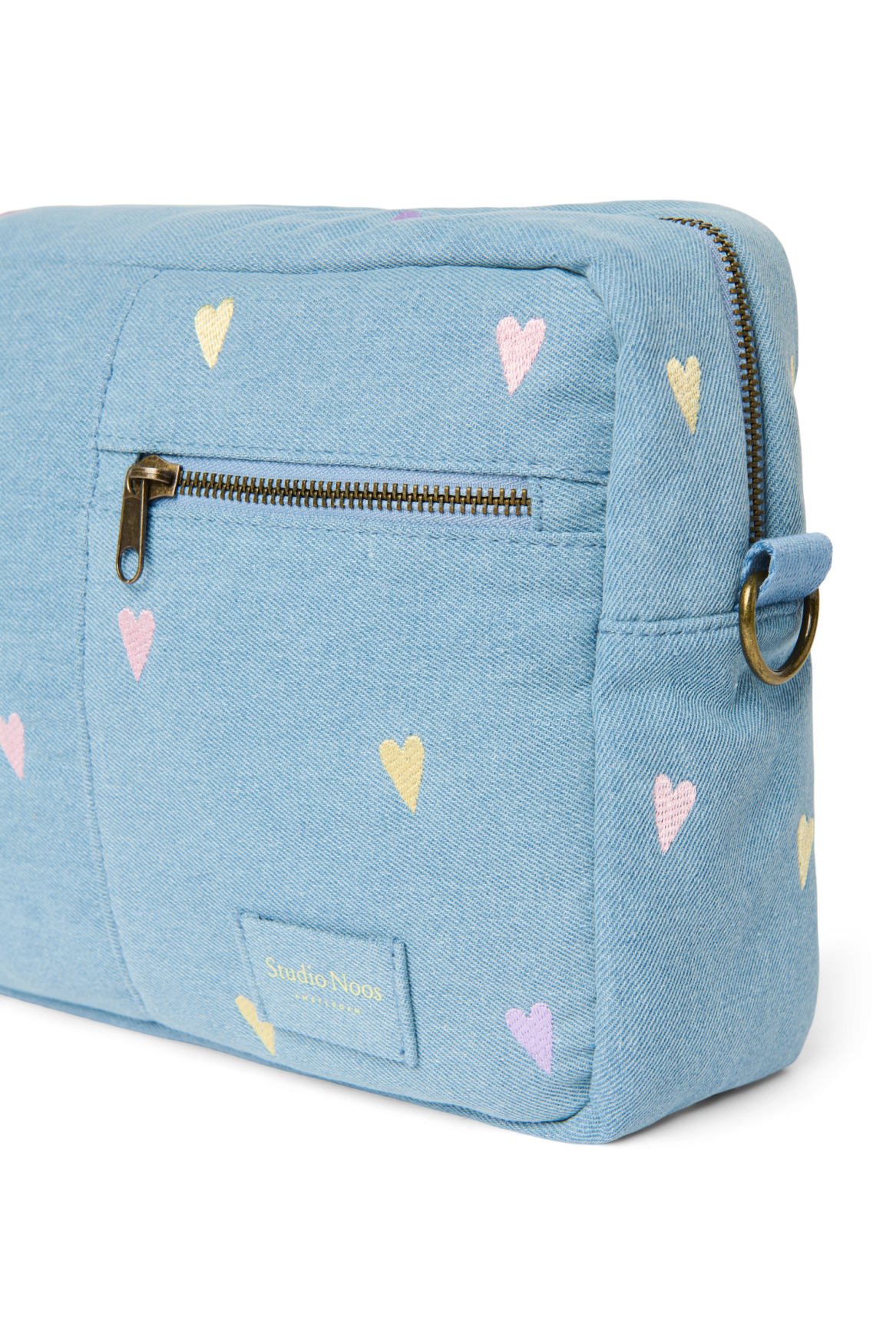 Studio Noos Denim Stroller Organizer Kinderwagentasche Hellblau