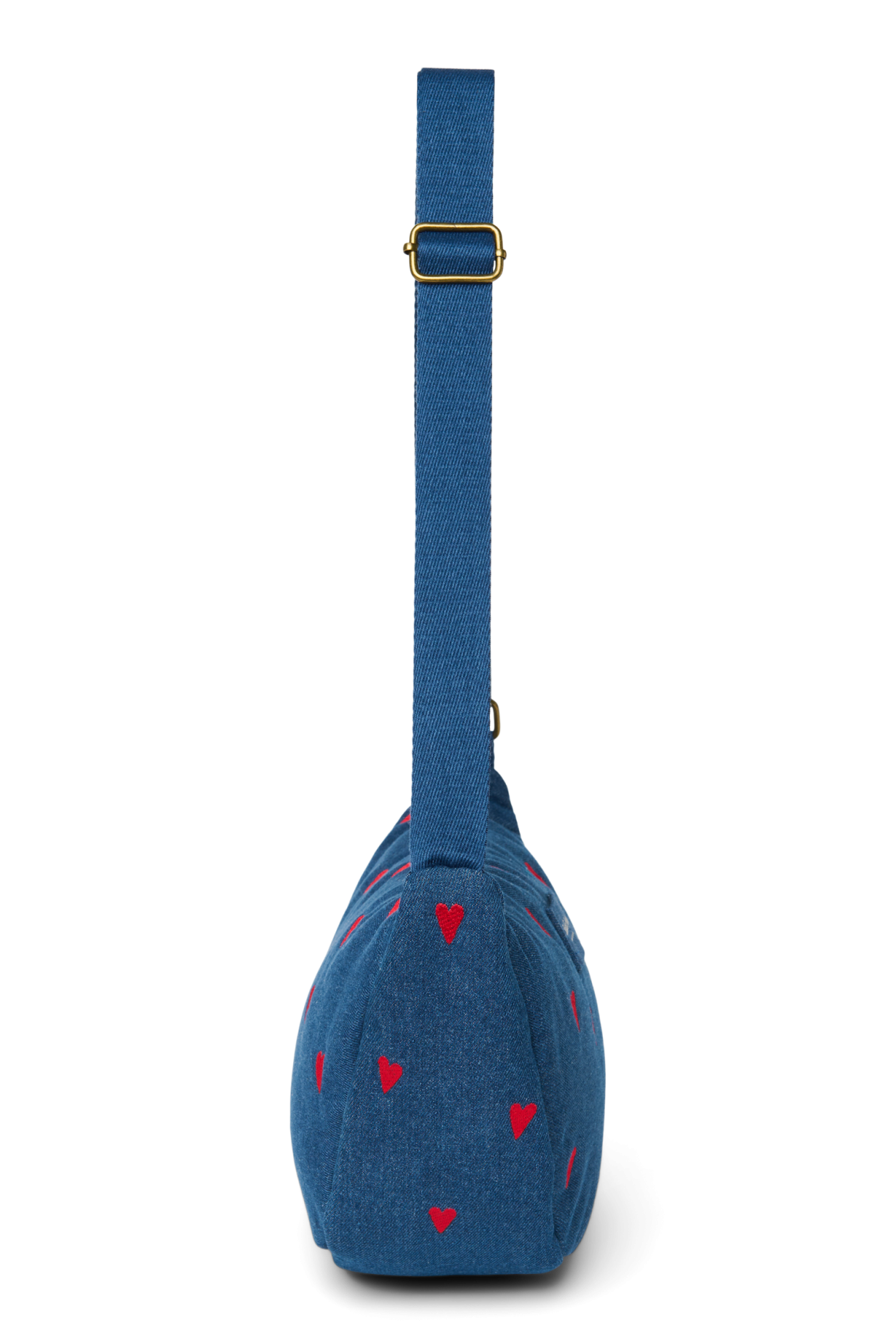 Studio Noos Denim Bauchtasche Dunkelblau Herzen
