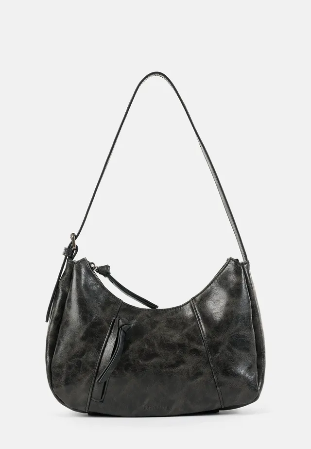 FREDsBRUDER Ever Faded Midi Hobo faded black Leder