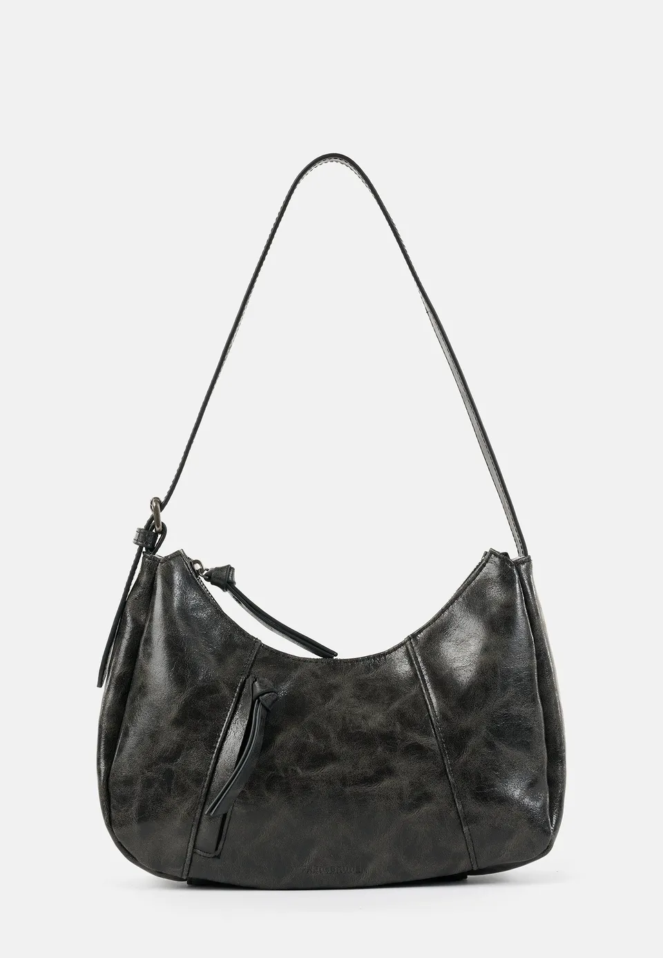 FREDsBRUDER Ever Faded Midi Hobo faded black Leder