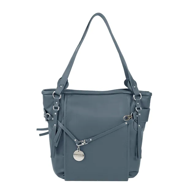 Lamarthe Cult Schultertasche Blau Rindsleder