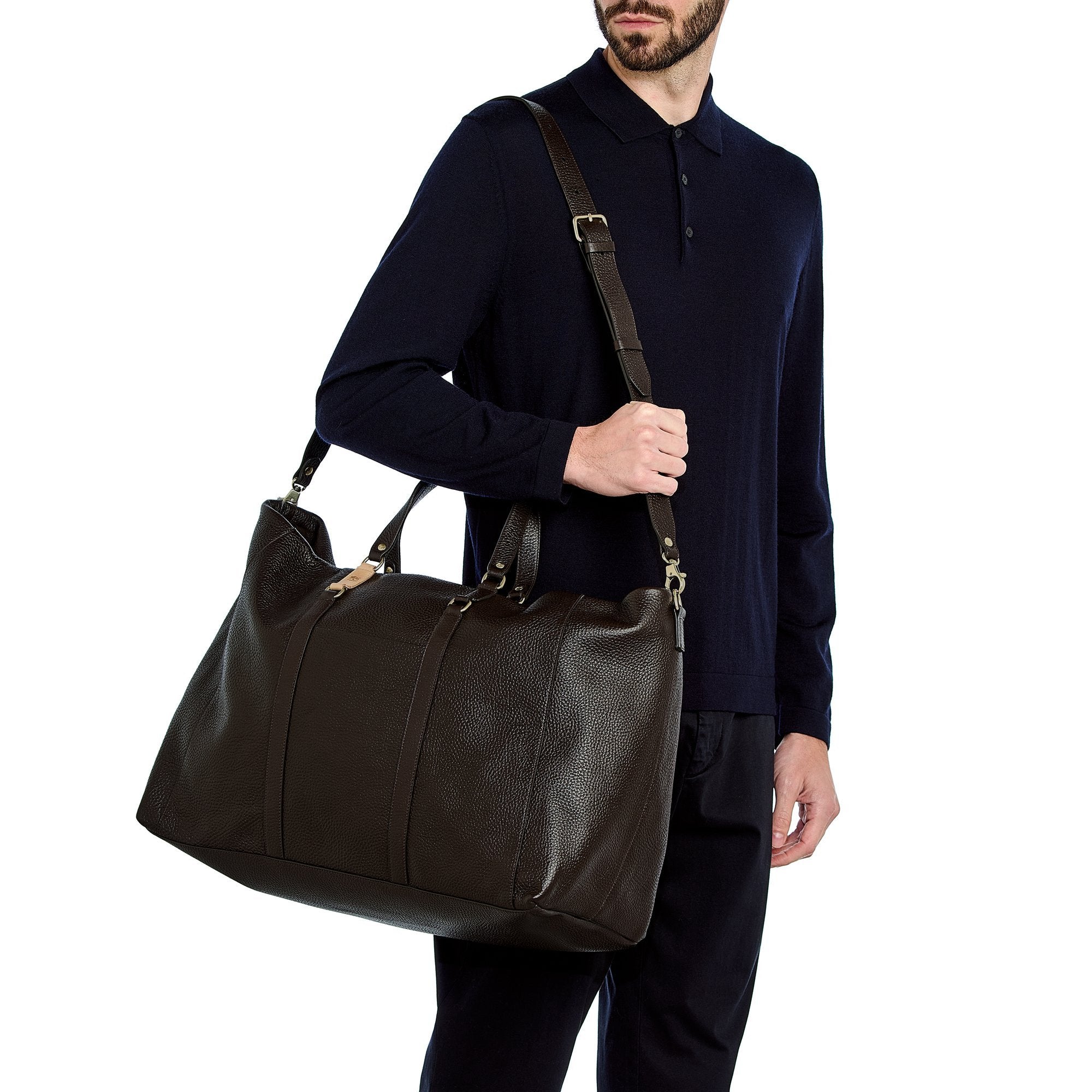 Il Bisonte Segno Reisetasche Testa di Moro Leder