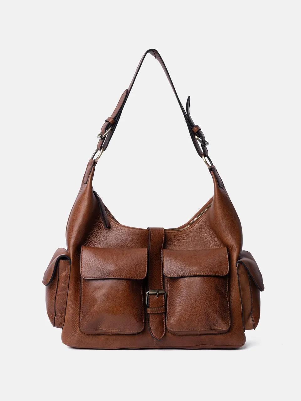 RE:DESIGNED Solvej Large Schultertasche Walnut