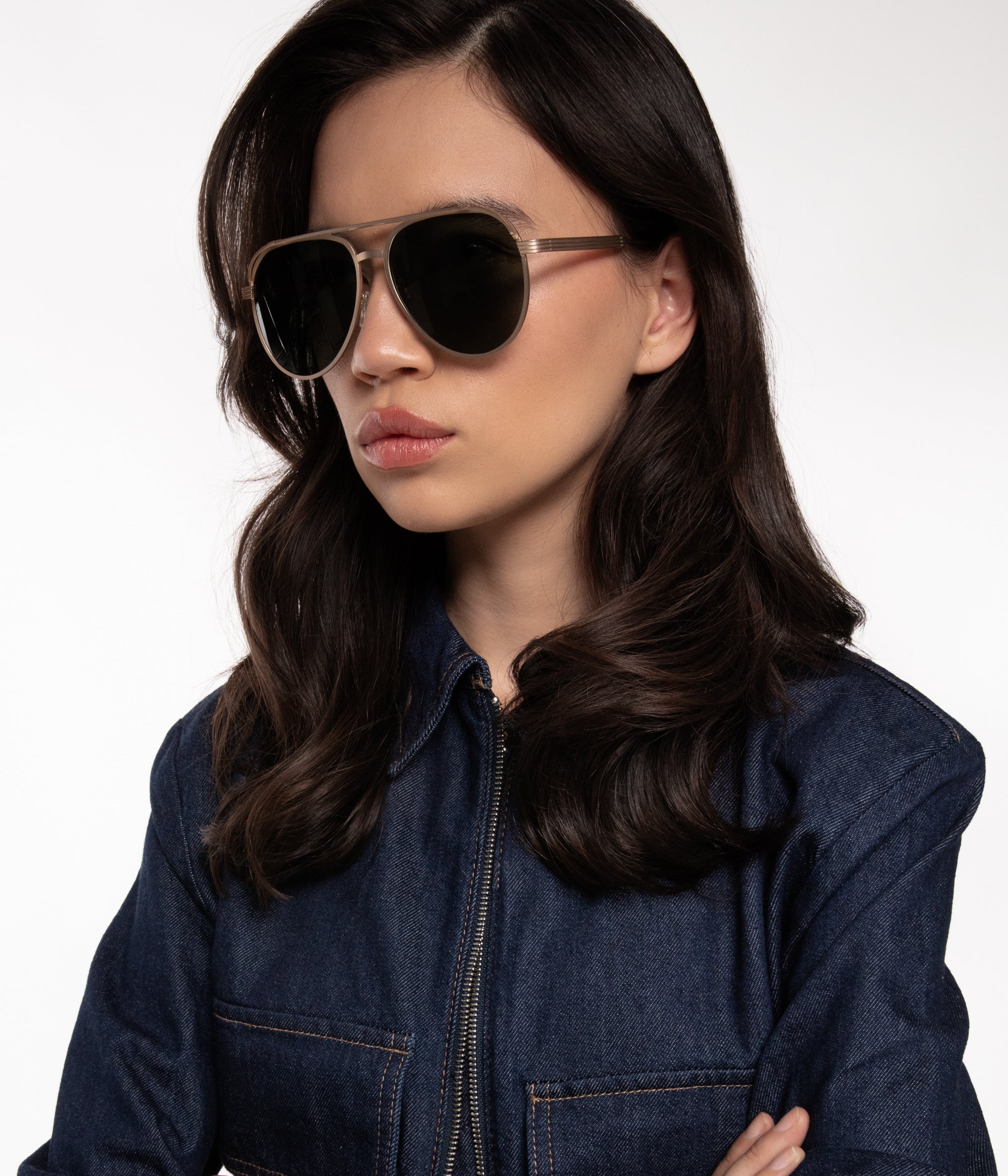 Matt & Nat Miguel Aviator Sonnenbrille Gold polarisiert