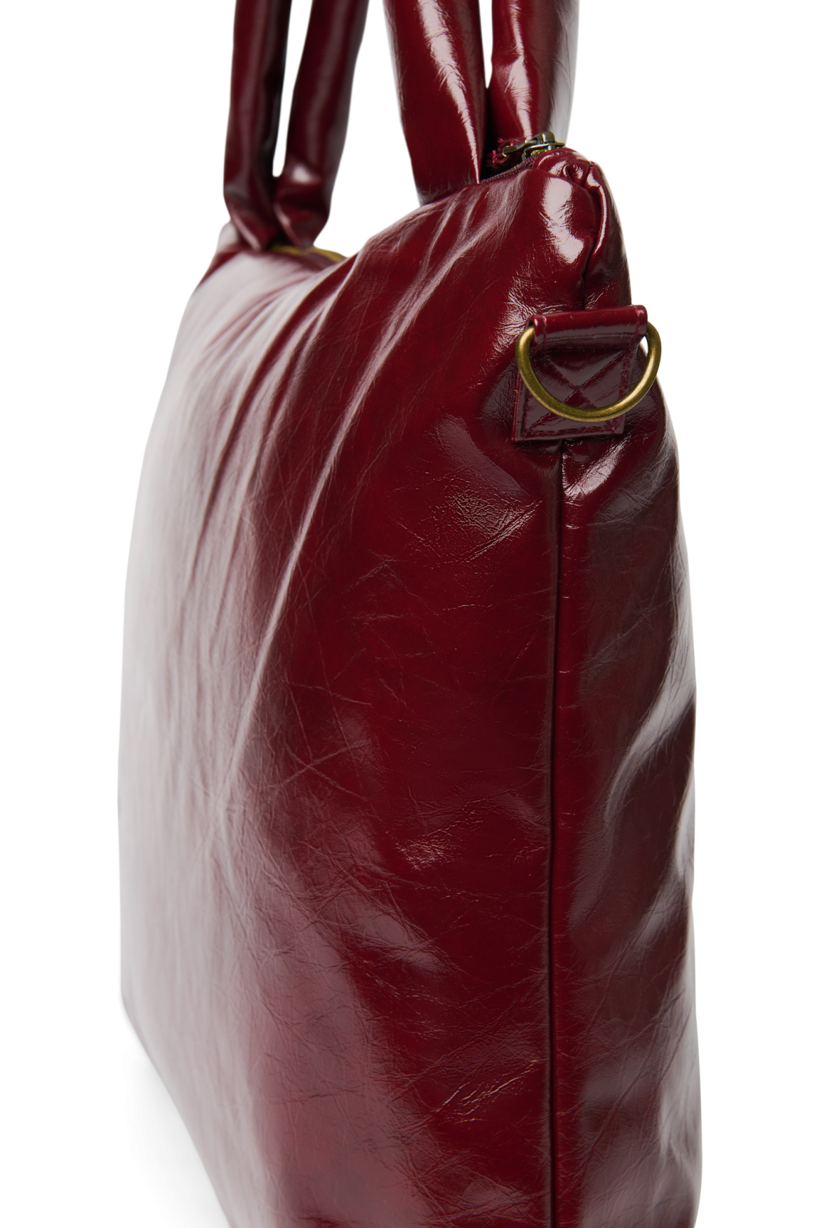 Studio Noos Vegan Leather Wickeltasche Burgunder Kunstleder