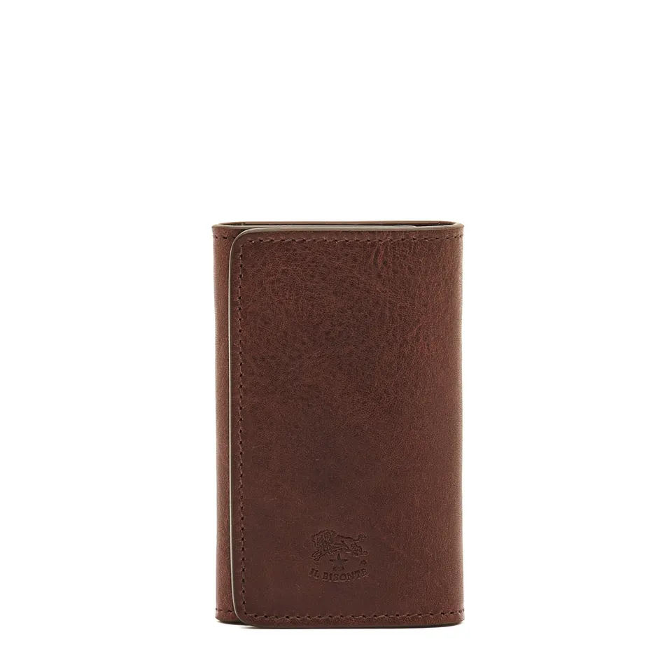 Il Bisonte Oriuolo Schlüsseletui Vollleder kaffee 6 Haken