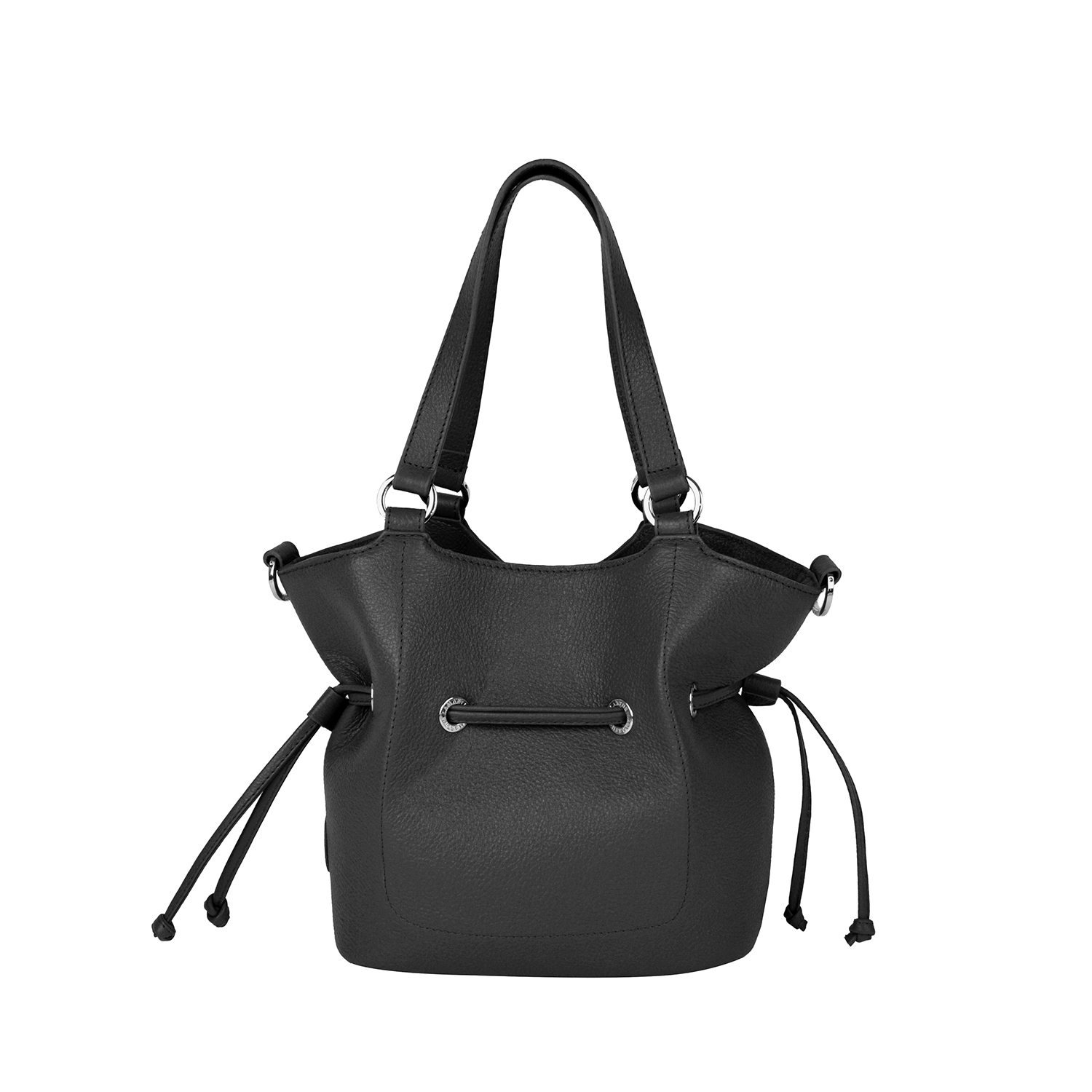Lamarthe Paris Handtasche S Schwarz Vollleder