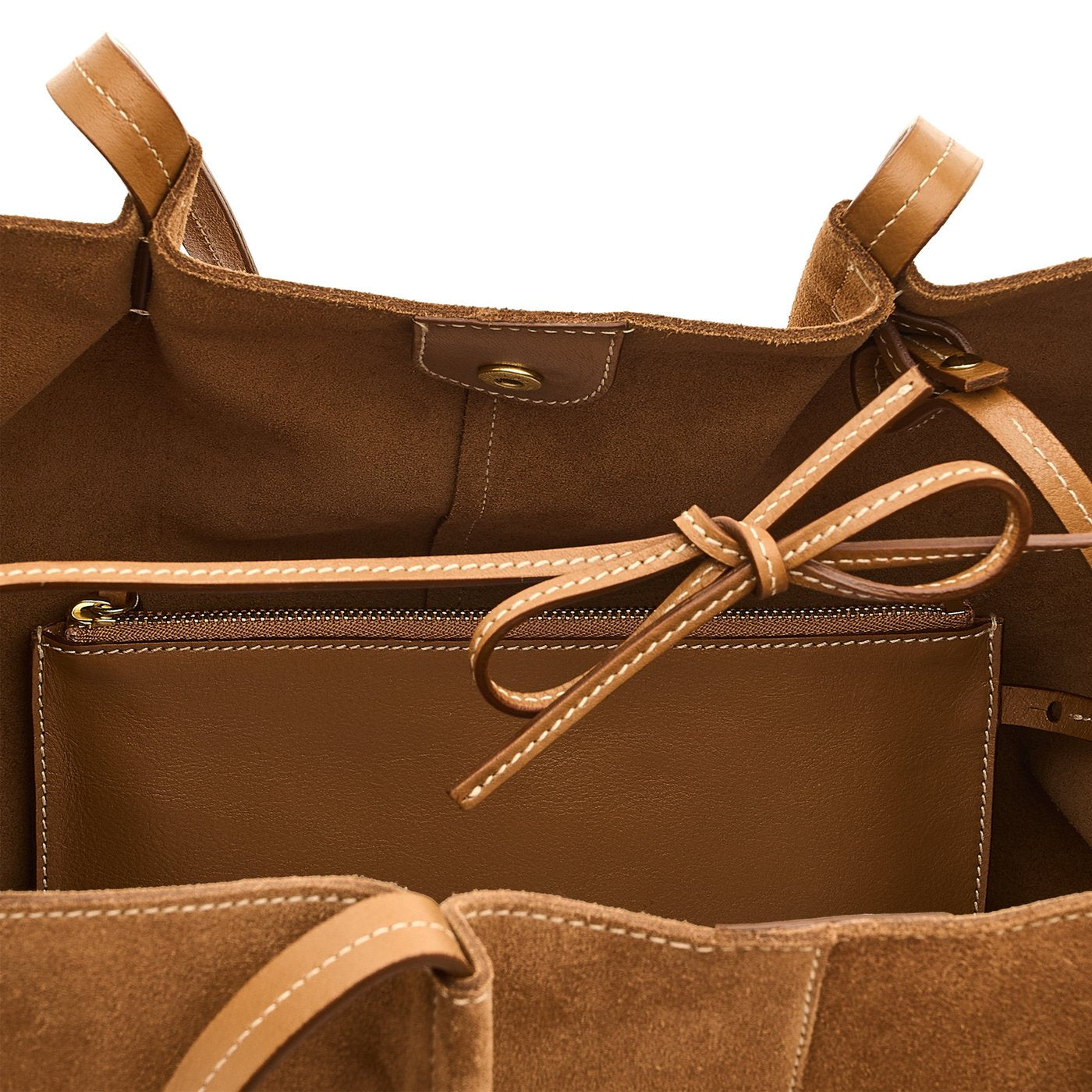 Il Bisonte Nina Shopping Tote Suede gianduia Rind