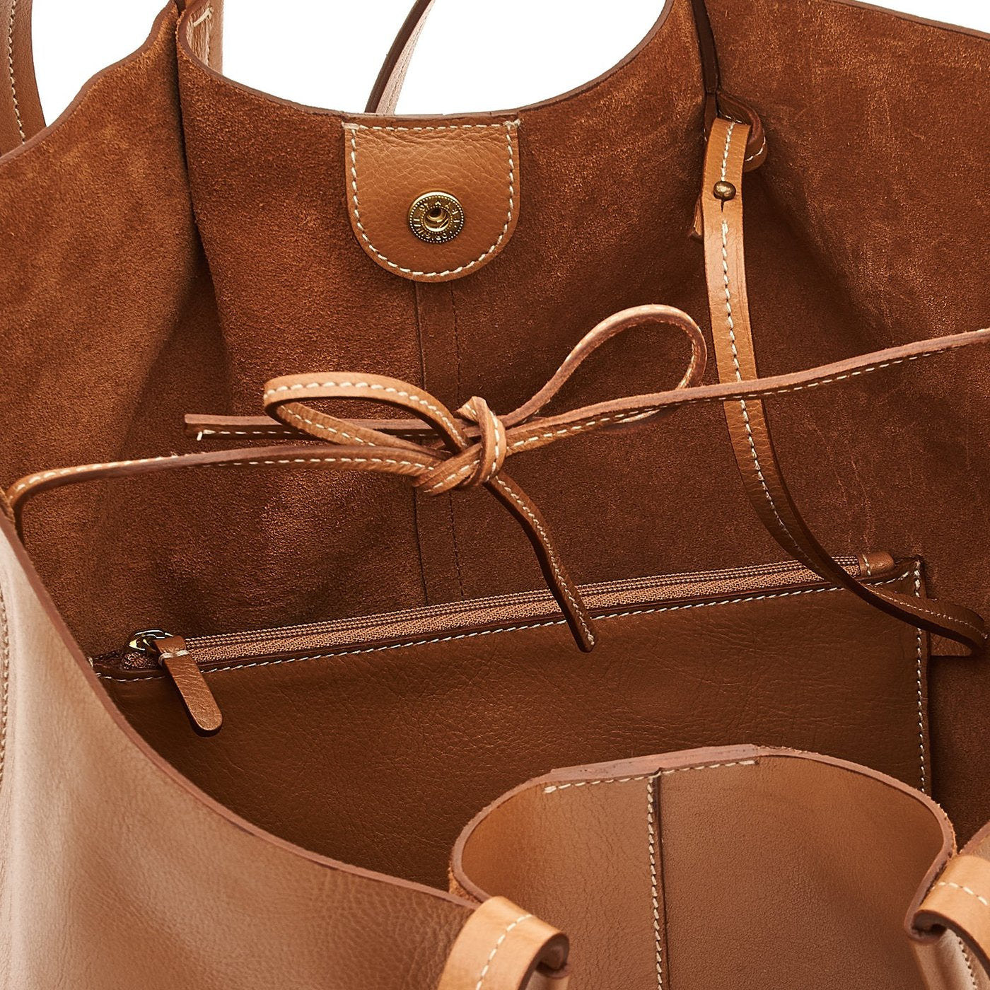 Il Bisonte Nina Shopper Gianduia Vollleder