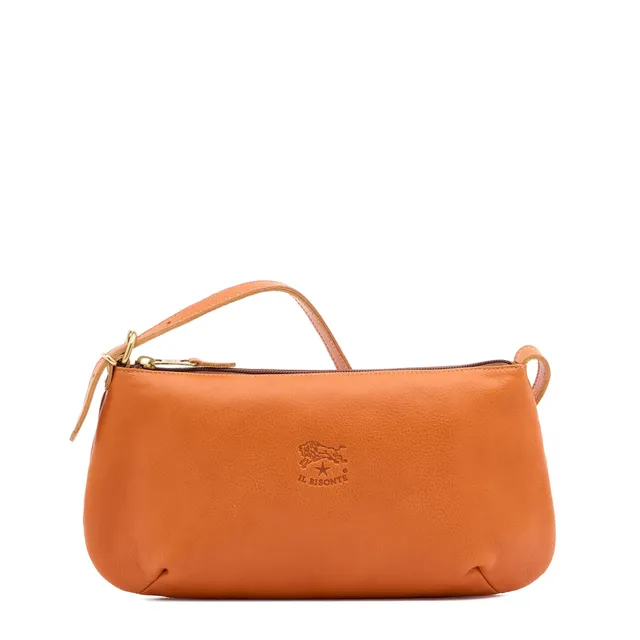 Il Bisonte Schultertasche Damen Vollleder karamell