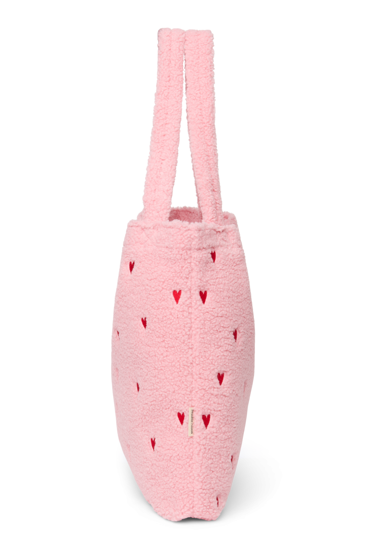 Studio Noos Teddy Shopper Light Pink Hearts rosa
