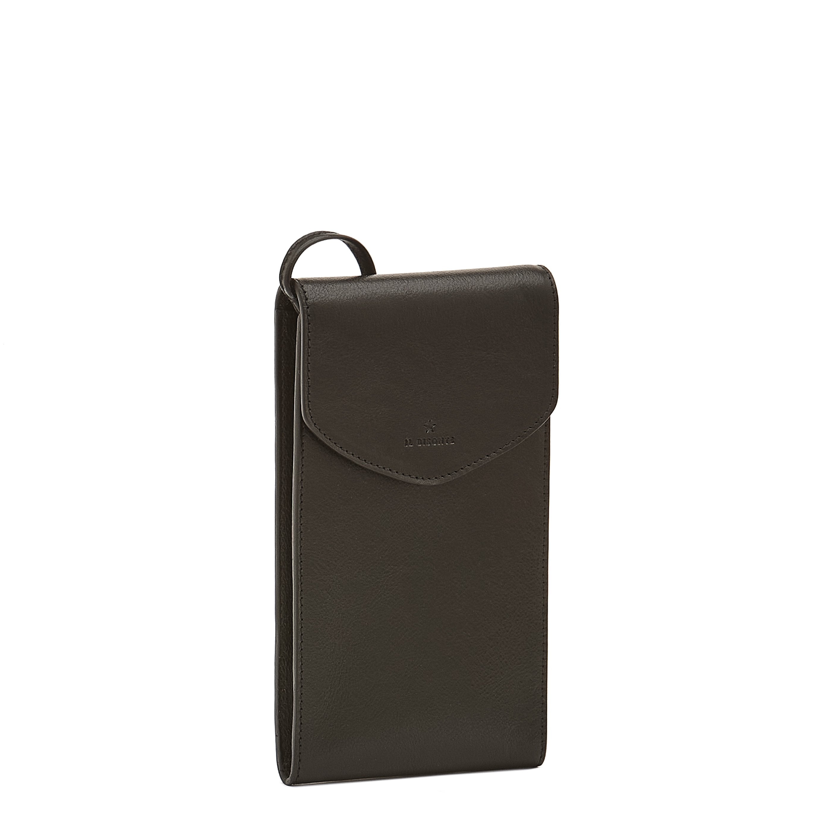 Il Bisonte Bigallo Handytasche schwarz Vollleder