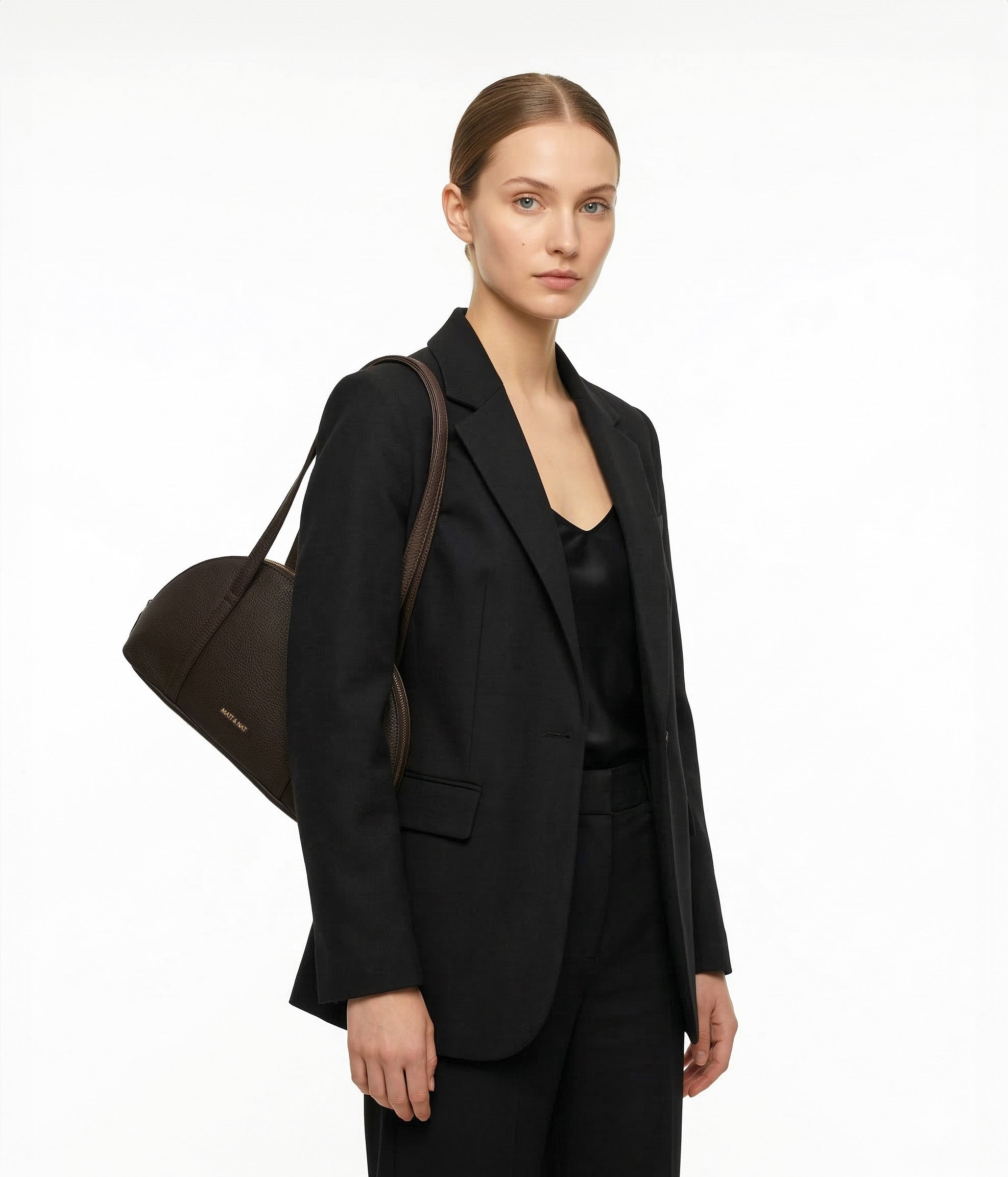 Matt & Nat Rea Grain Satchel Handtasche Schwarz