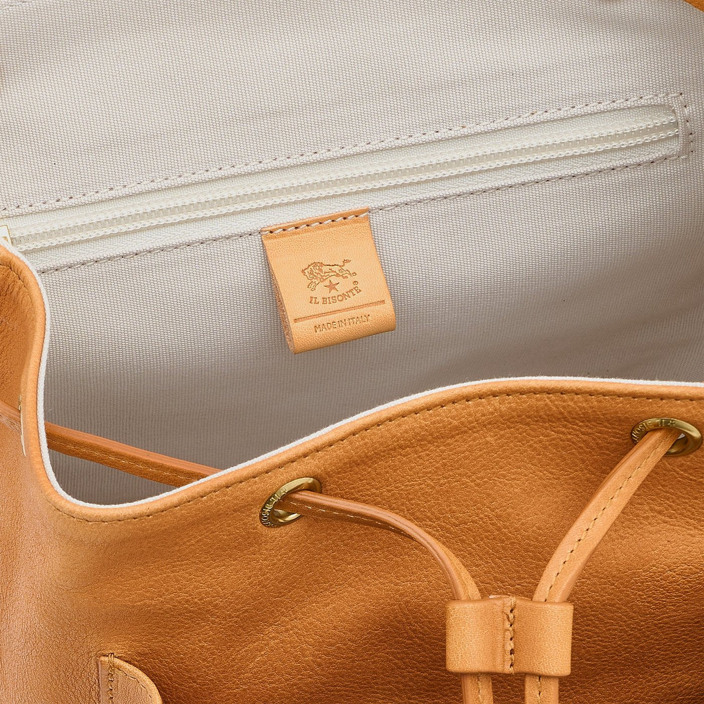 Il Bisonte 1990 Rucksack Damen natur Rindsleder