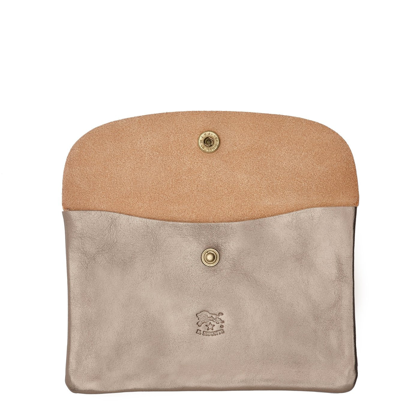 Il Bisonte Bustina Clutch Vollleder bronze metallic