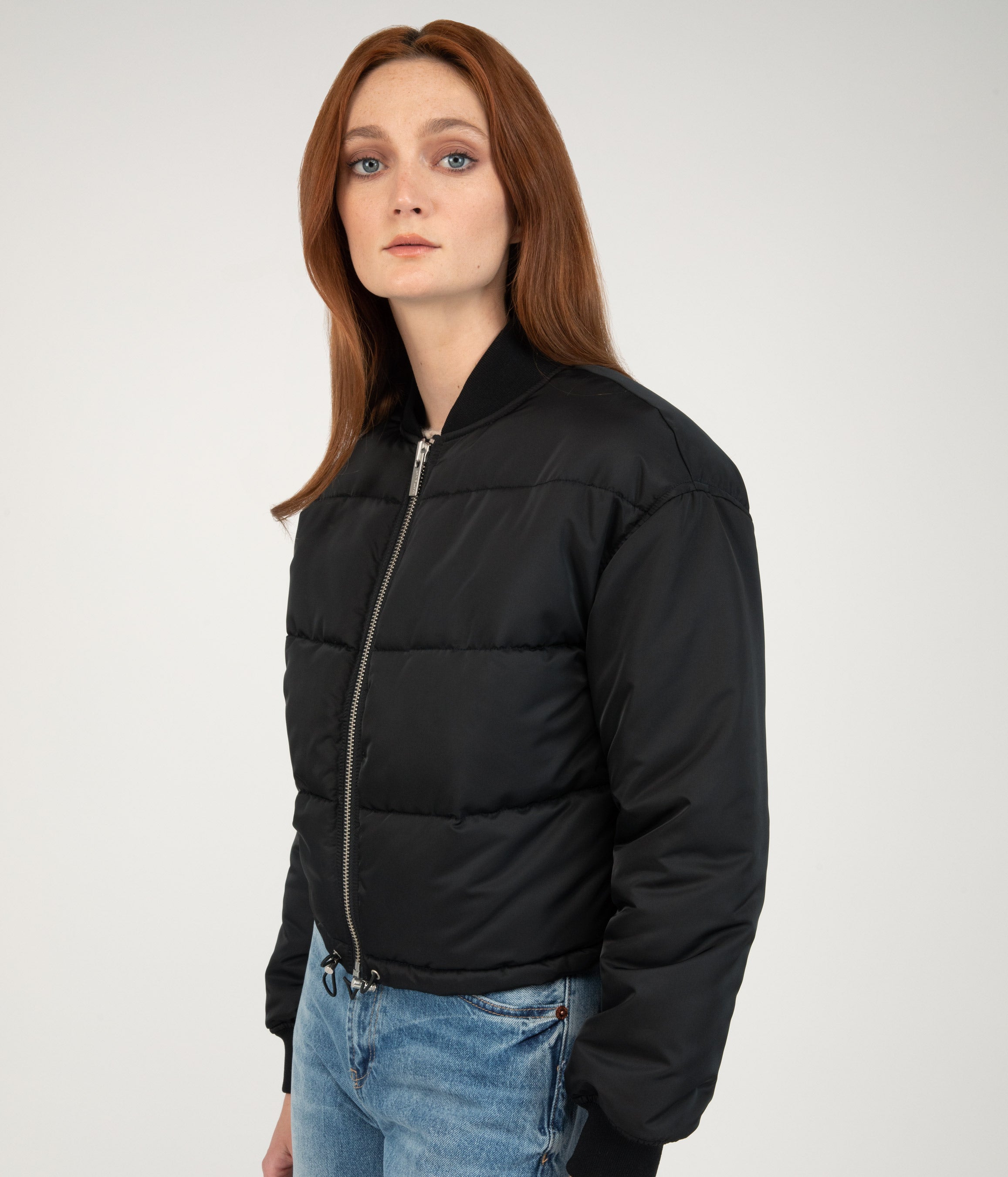 Matt & Nat Rosie Puffer Jacke Schwarz vegan