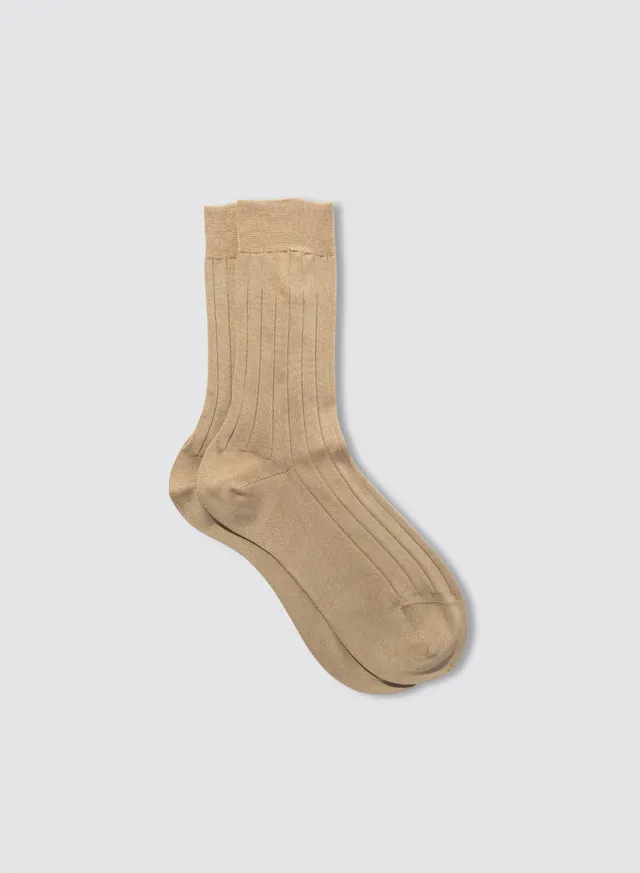 Maria la Rosa WD133UN4184 Socken Beige Seide