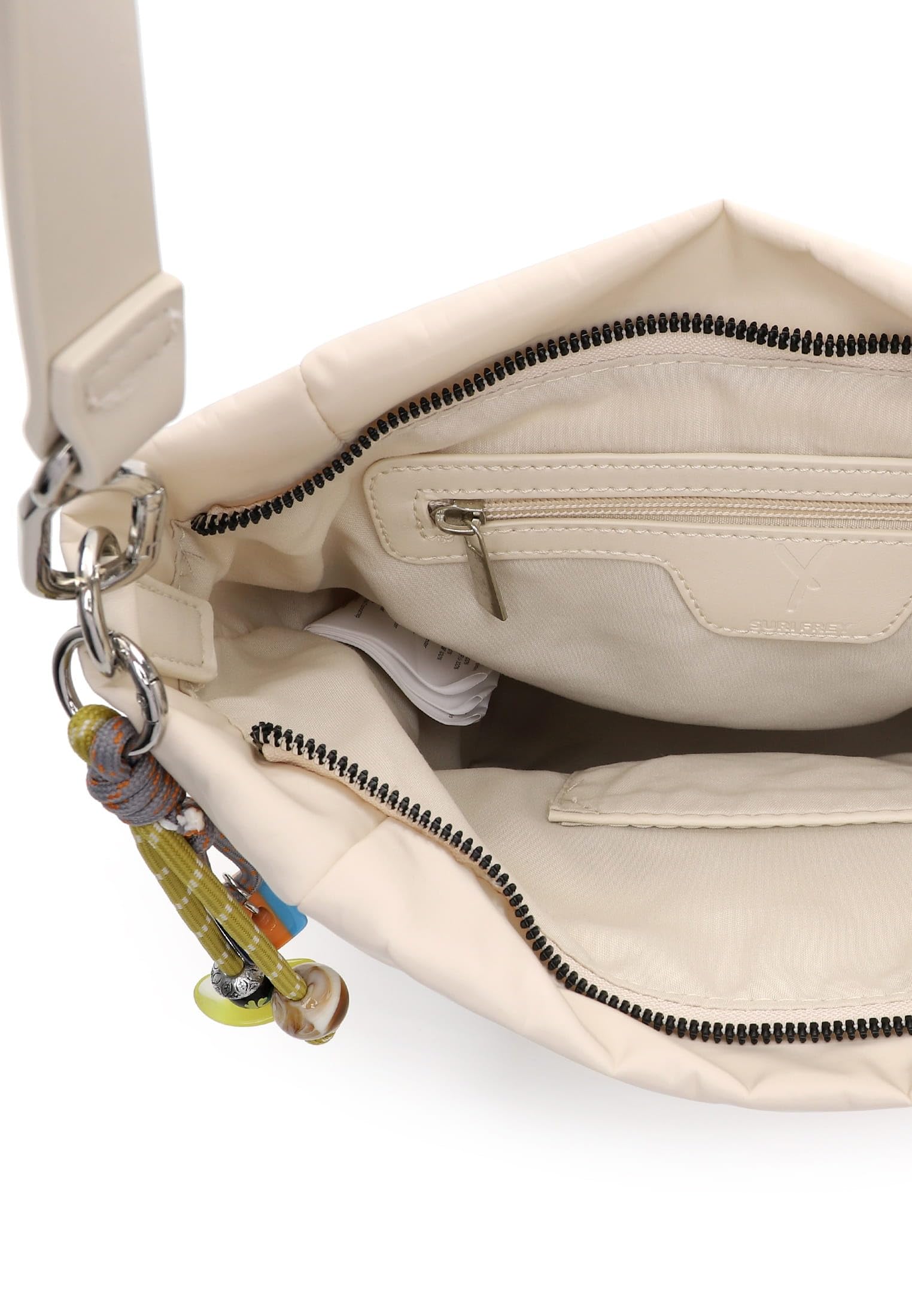 SURI FREY Sissy Hobo Bag Schultertasche Beige 26cm