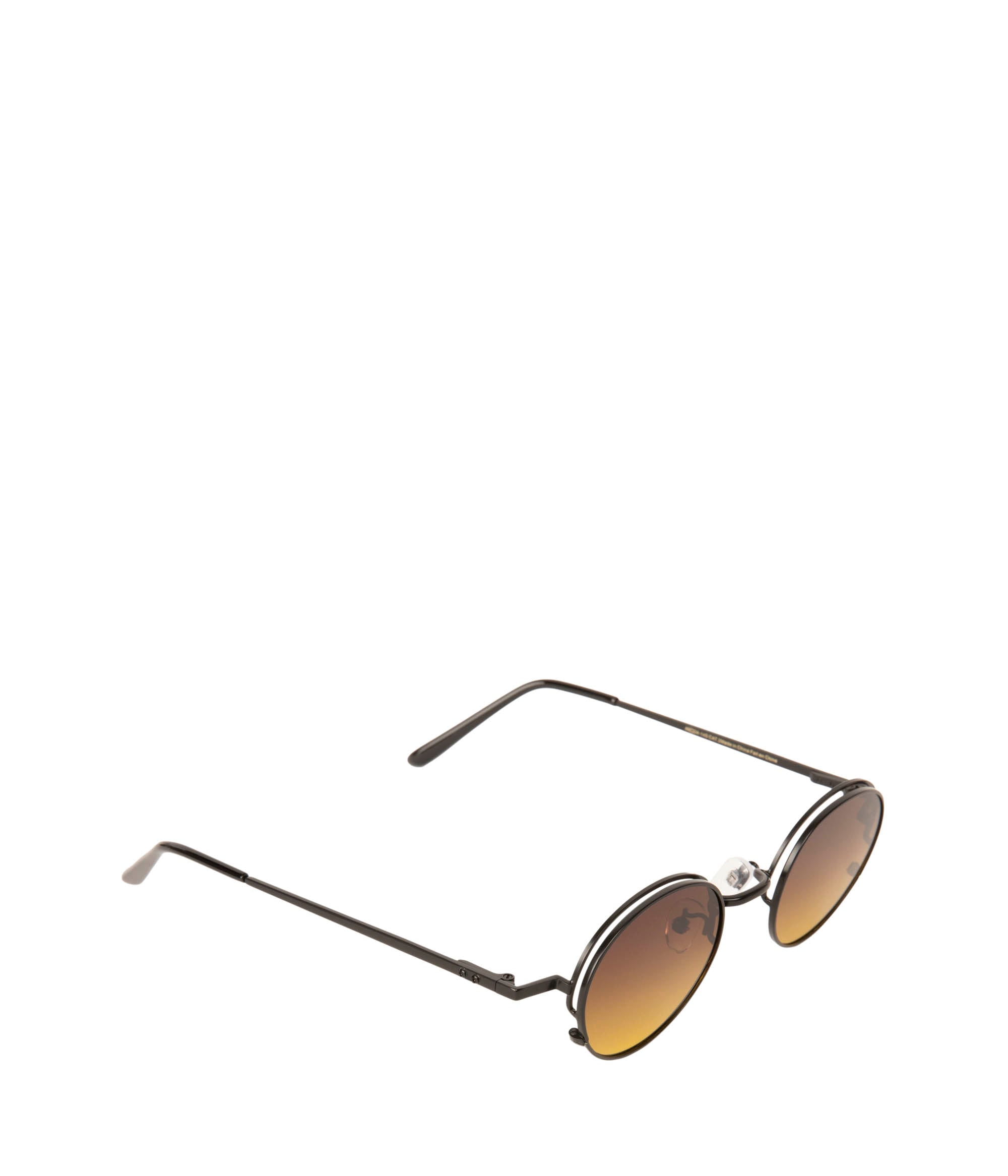 Matt & Nat EDDON Sonnenbrille Klein Rund Schwarz Polarisiert