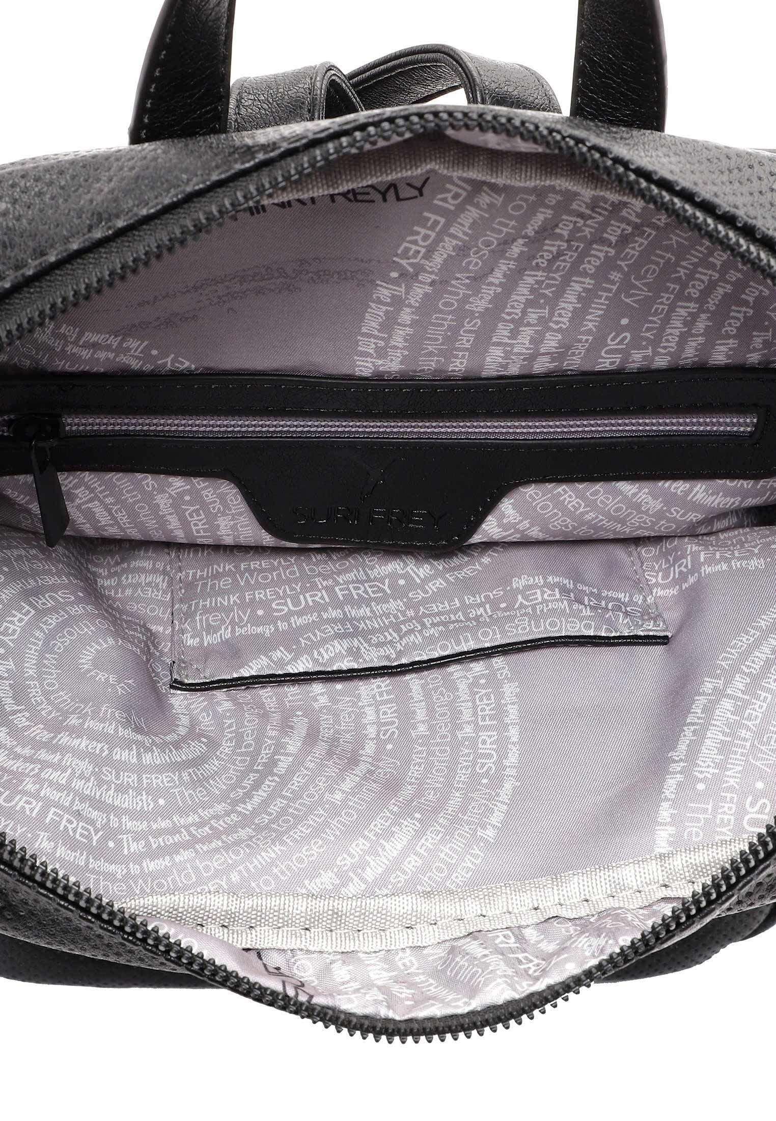 SURI FREY Celly Backpack Rucksack schwarz perforiert