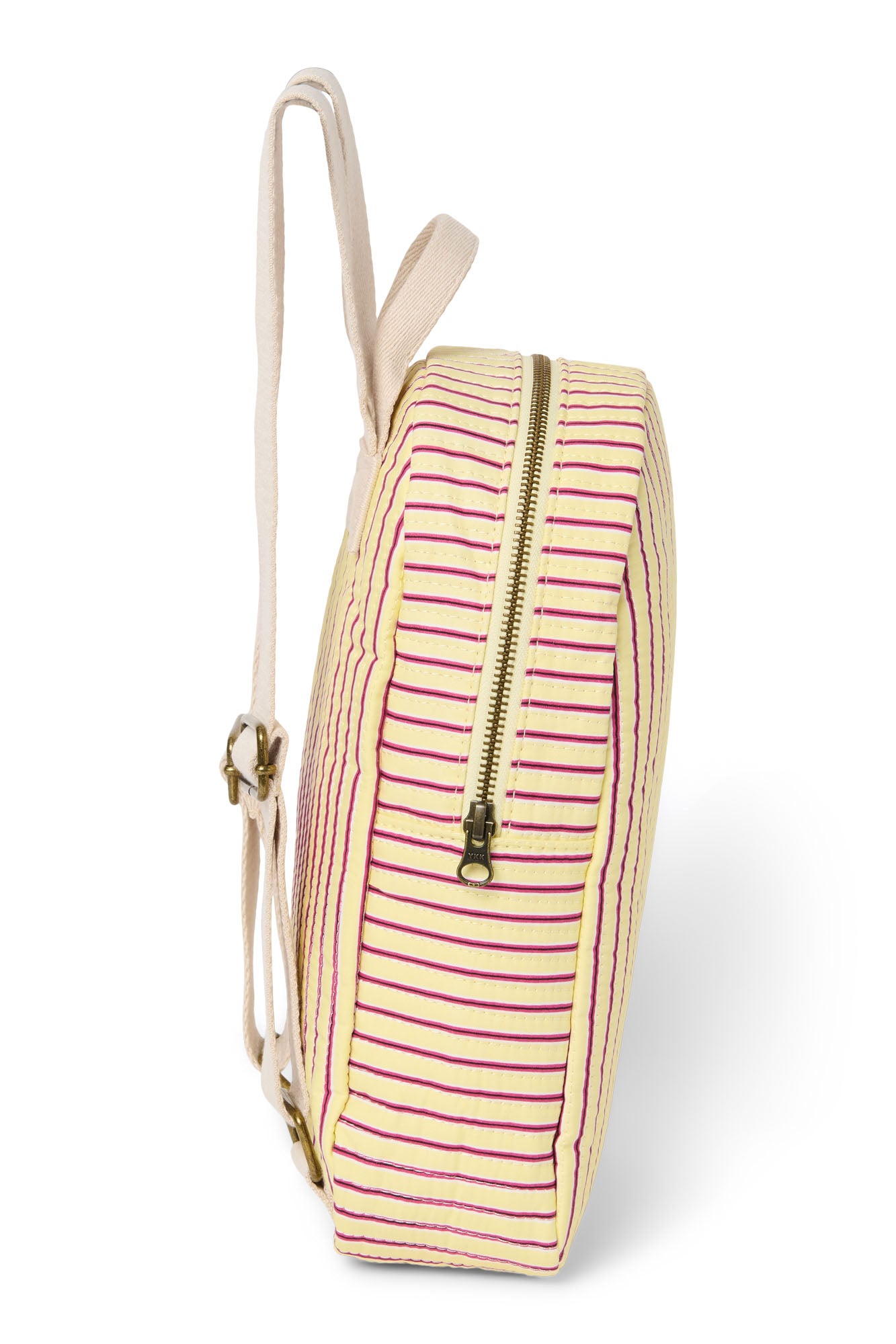 Studio Noos Poplin Striped Mini Rucksack Butter Yellow für Kinder