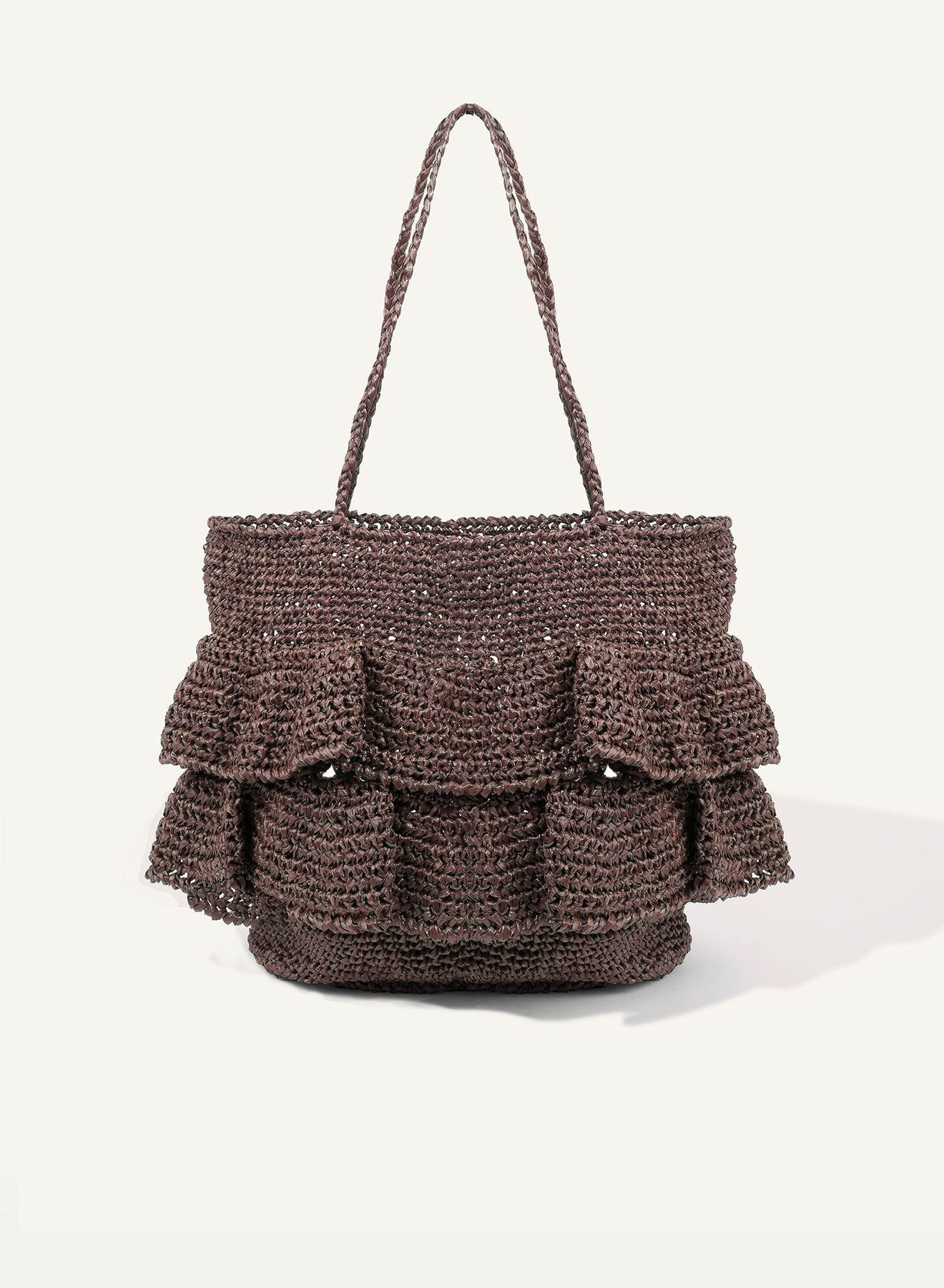 Maria la Rosa Blow SH013 Umhängetasche Blau Raffia