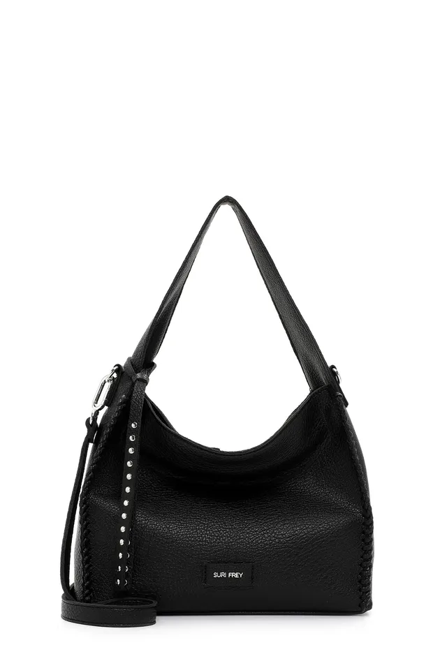 SURI FREY Franzy Hobo Bag S Schultertasche Black Anhänger
