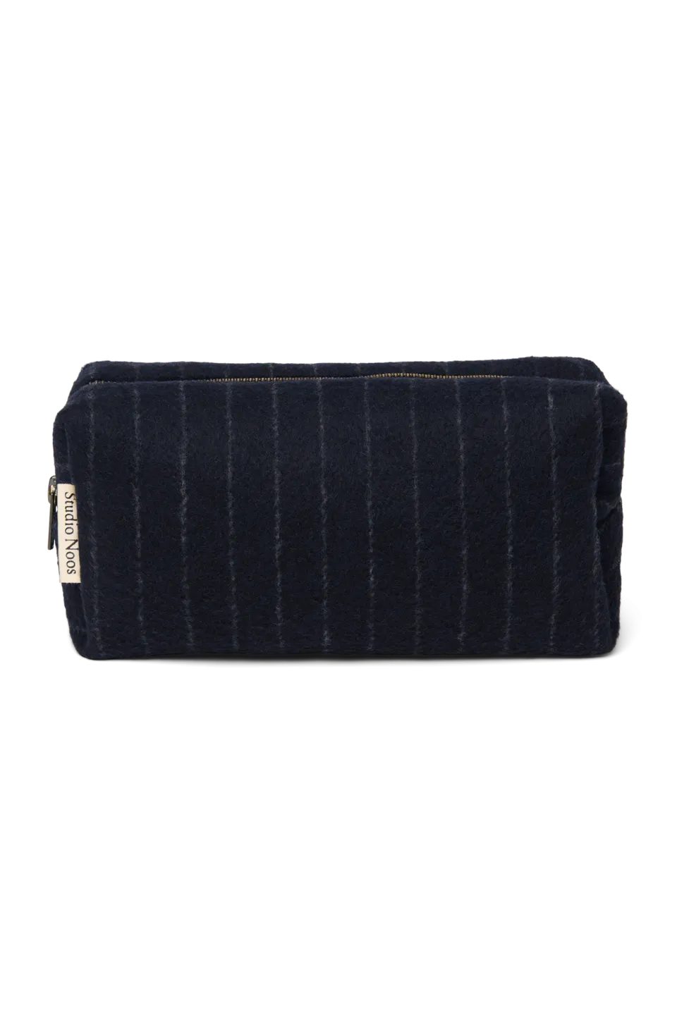Studio Noos Flannel Chalkstripe Pouch Dark Blue Organizer