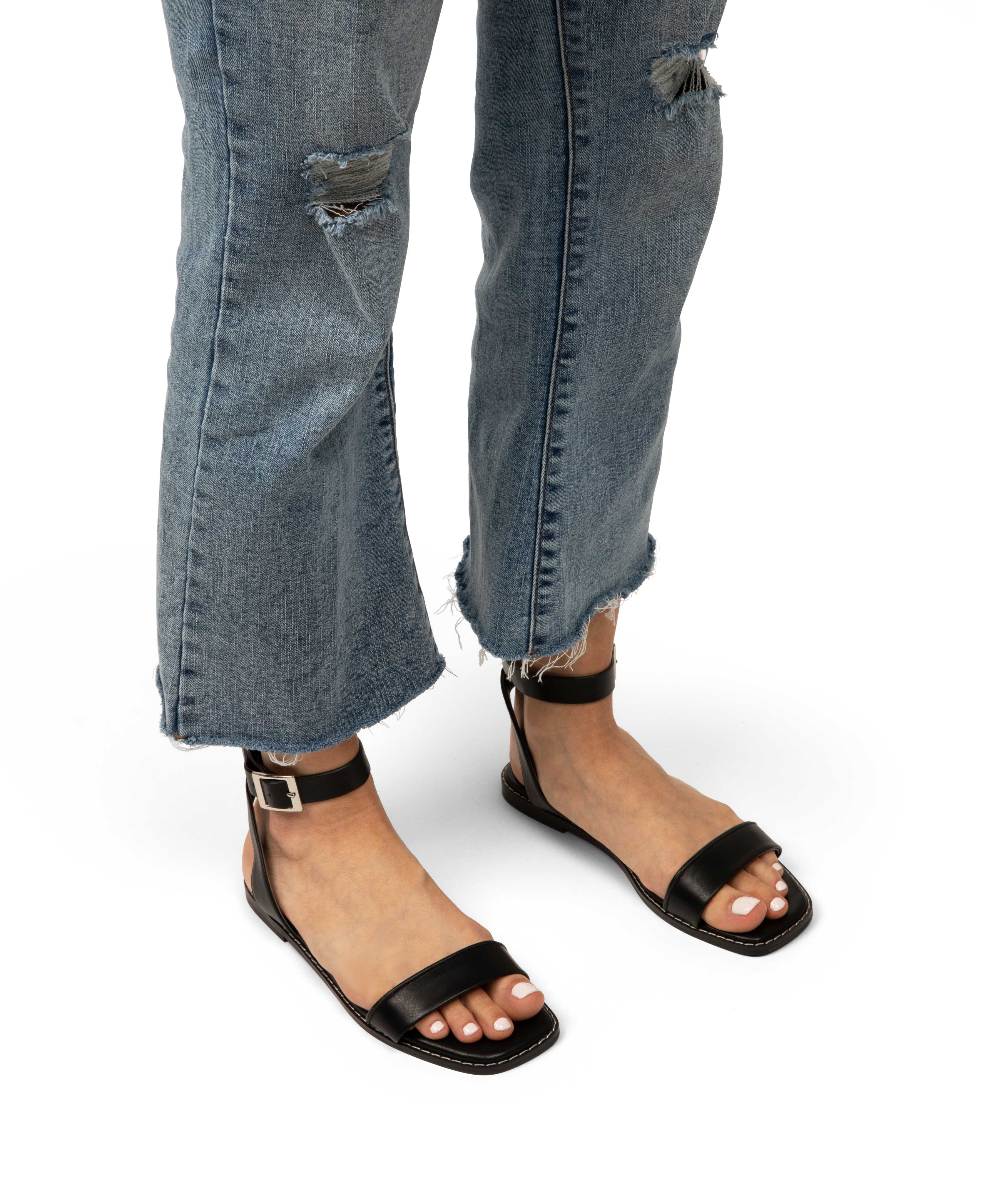 Matt & Nat Sarie Sandalen Schwarz flach