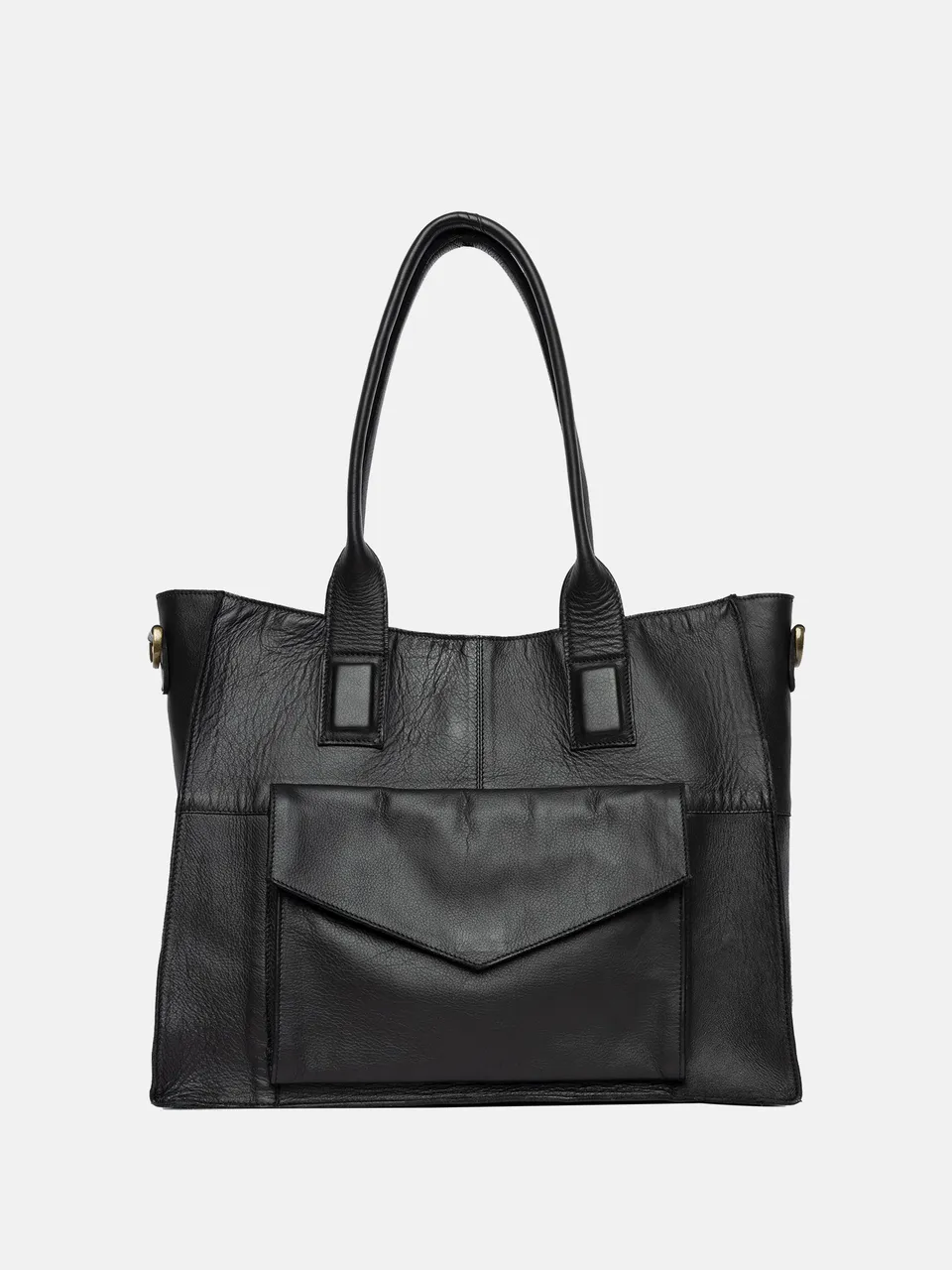 RE:DESIGNED Otilia Urban Schultertasche Schwarz Vollleder