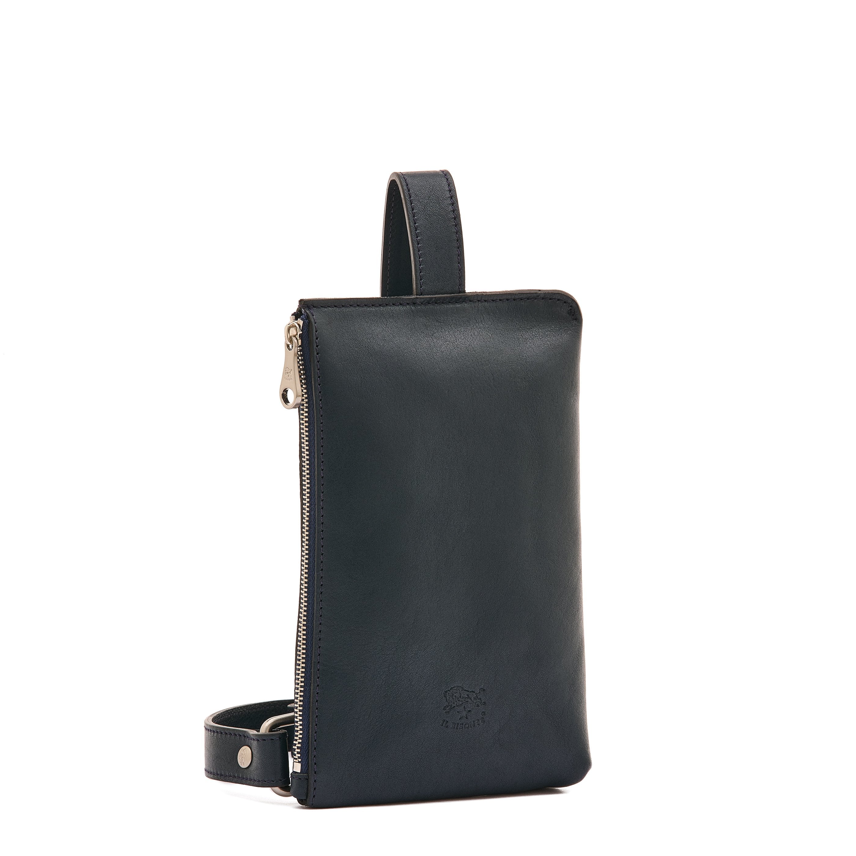 Il Bisonte Duccio Bauchtasche Leder dunkelblau