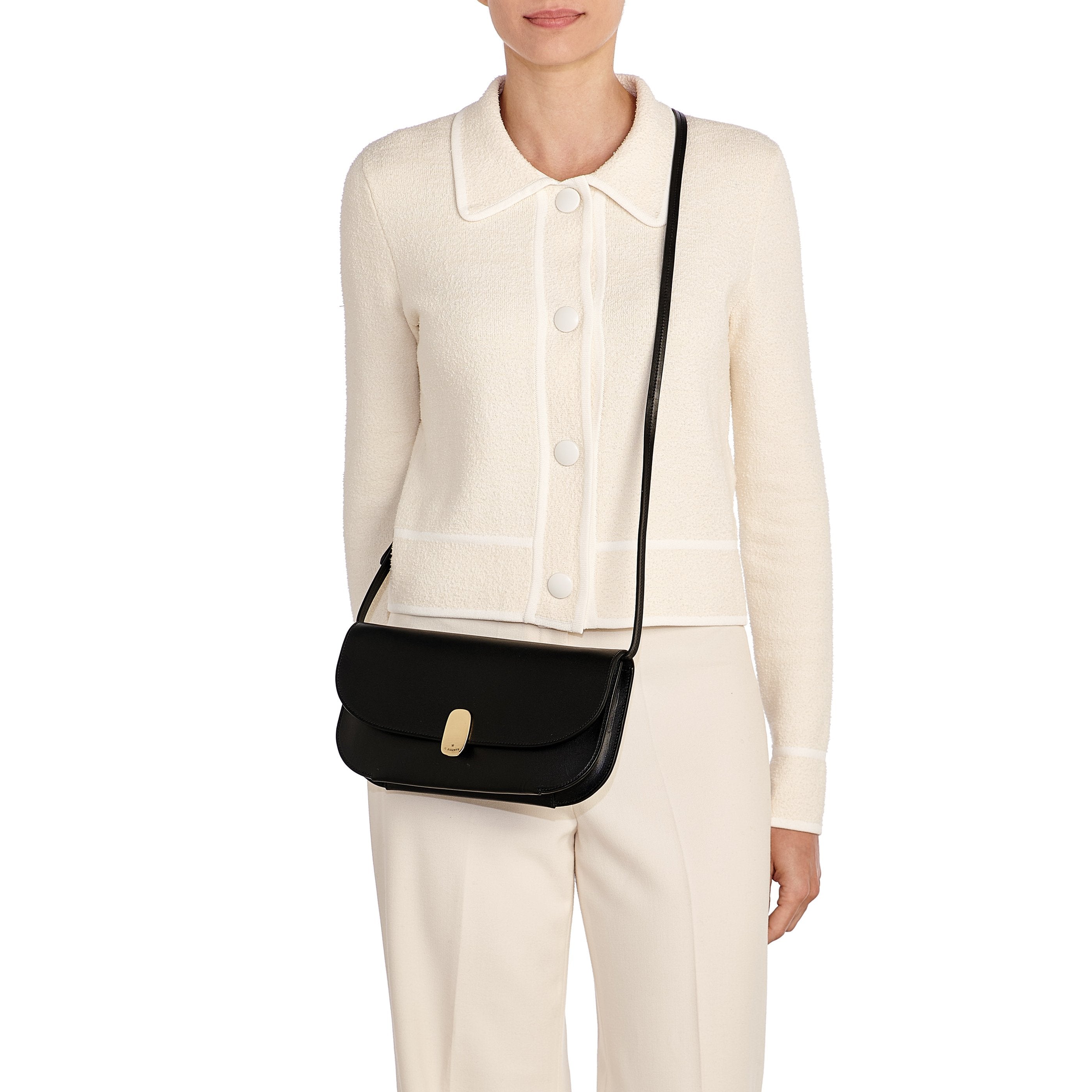 Il Bisonte Atelier Clutch Vollleder schwarz