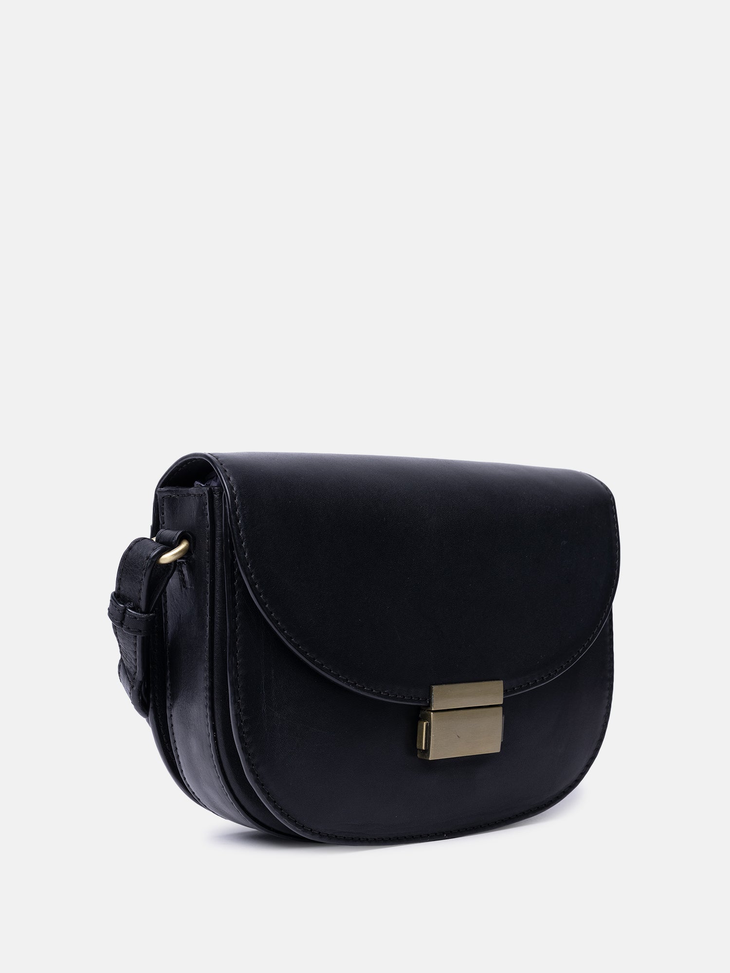 RE:DESIGNED Sivja Umhängetasche Schwarz Leder