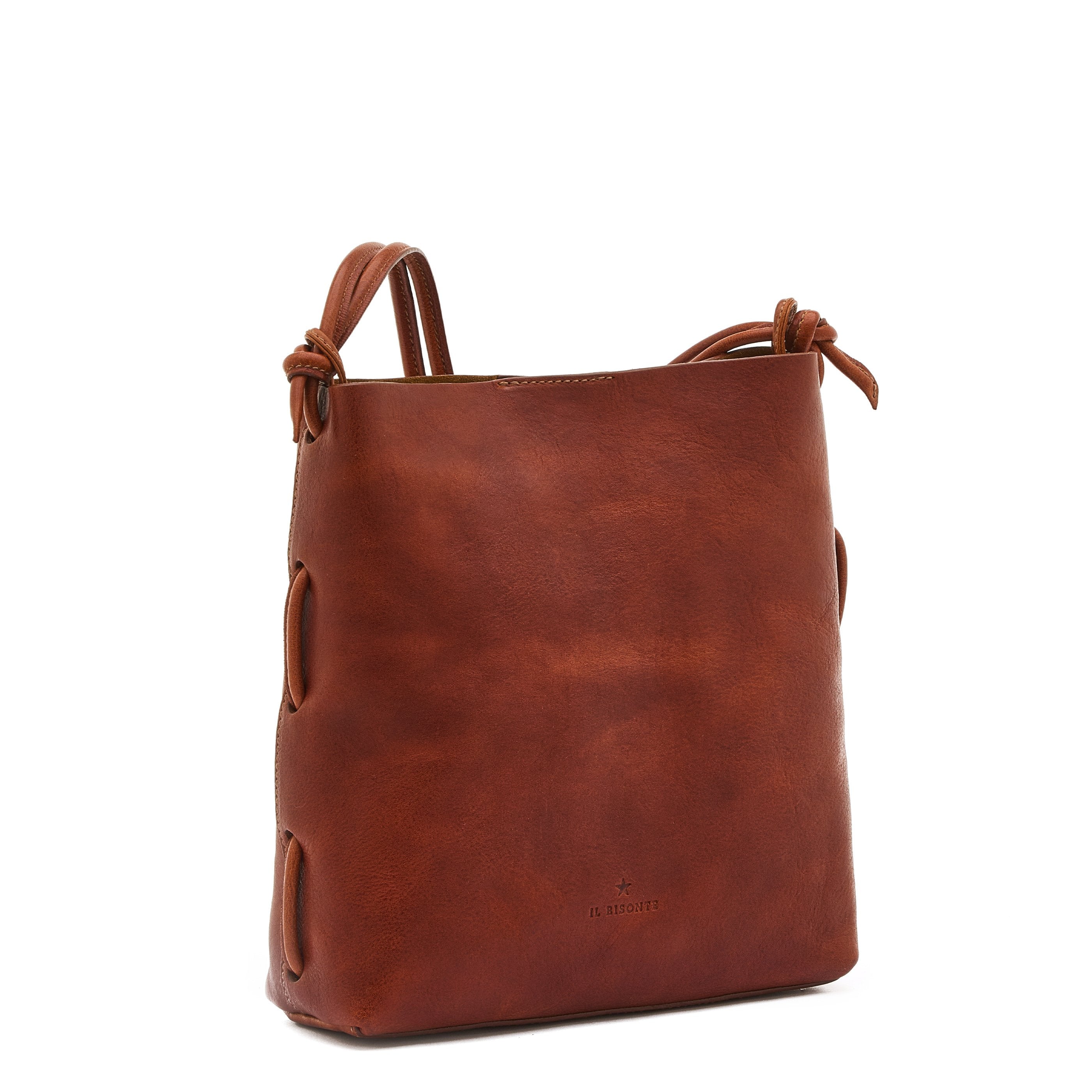 Il Bisonte Snodo Schultertasche Sepia Vollleder