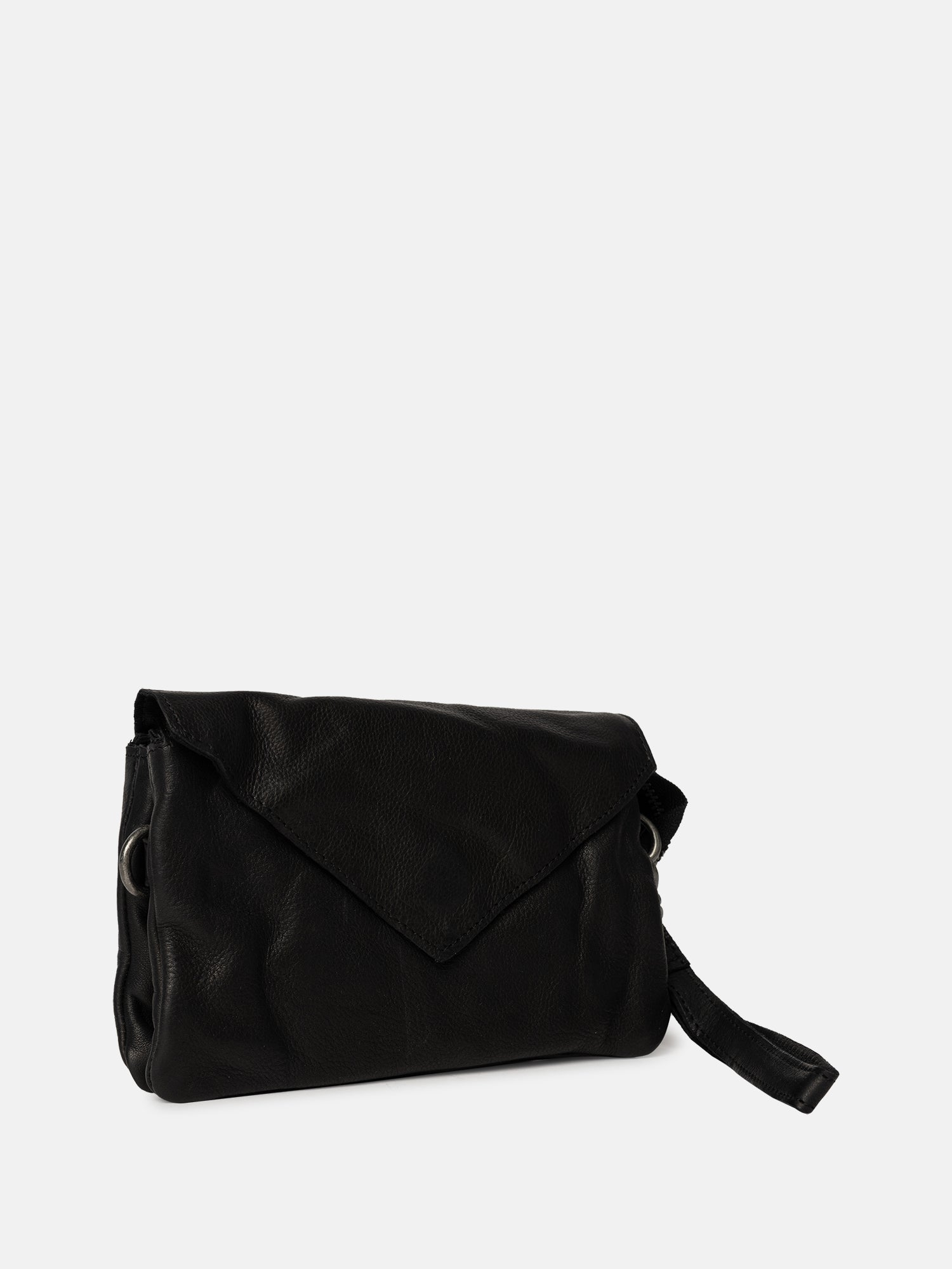 RE:DESIGNED Claire Soft Umhängetasche Schwarz Vollleder