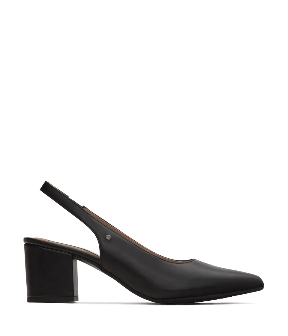 Matt & Nat Iman Pumps Blockabsatz Schwarz 38 vegan