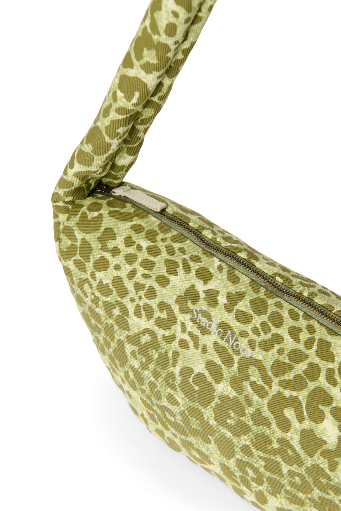 Studio Noos Cotton Mini Umhängetasche Green Leopard