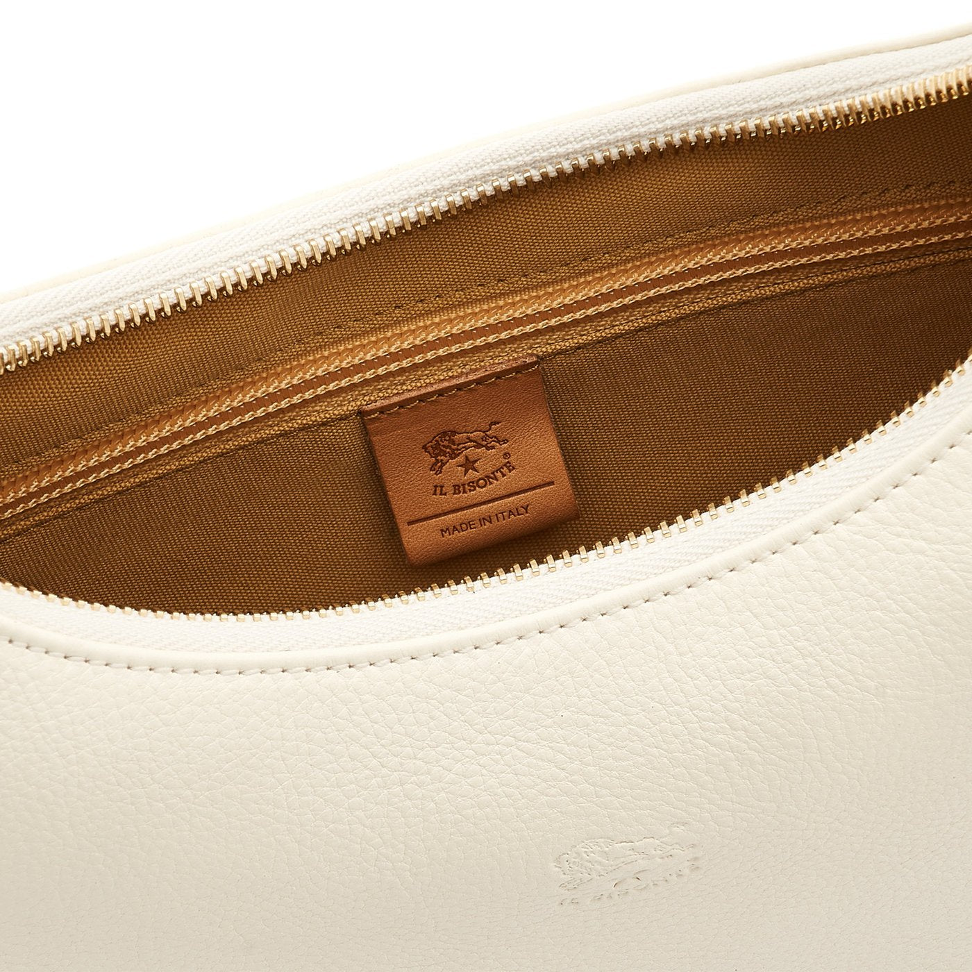 Il Bisonte Belcanto Schultertasche klein Vollleder Latte