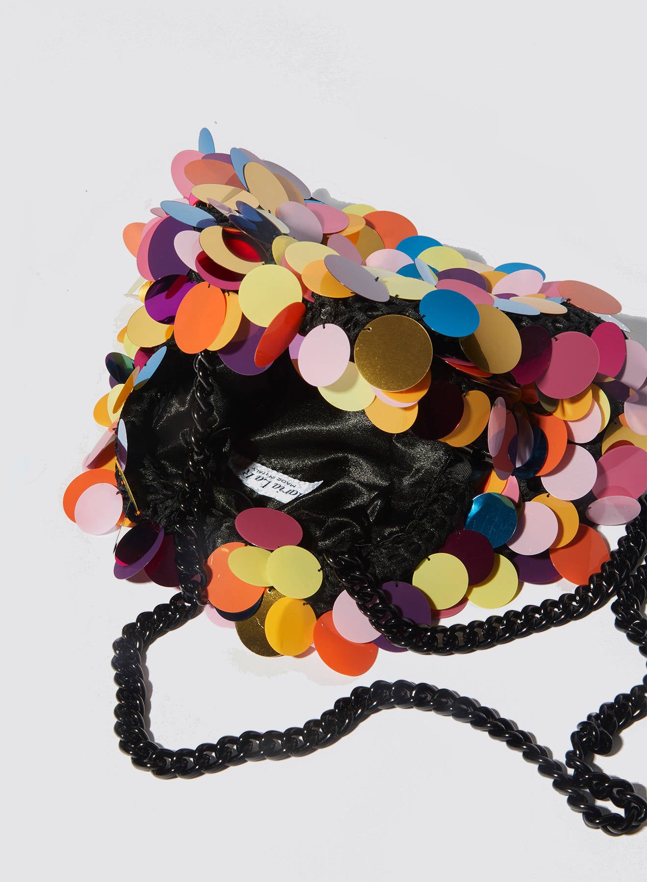Maria la Rosa Carnival Mini Clutch Pailletten Gold