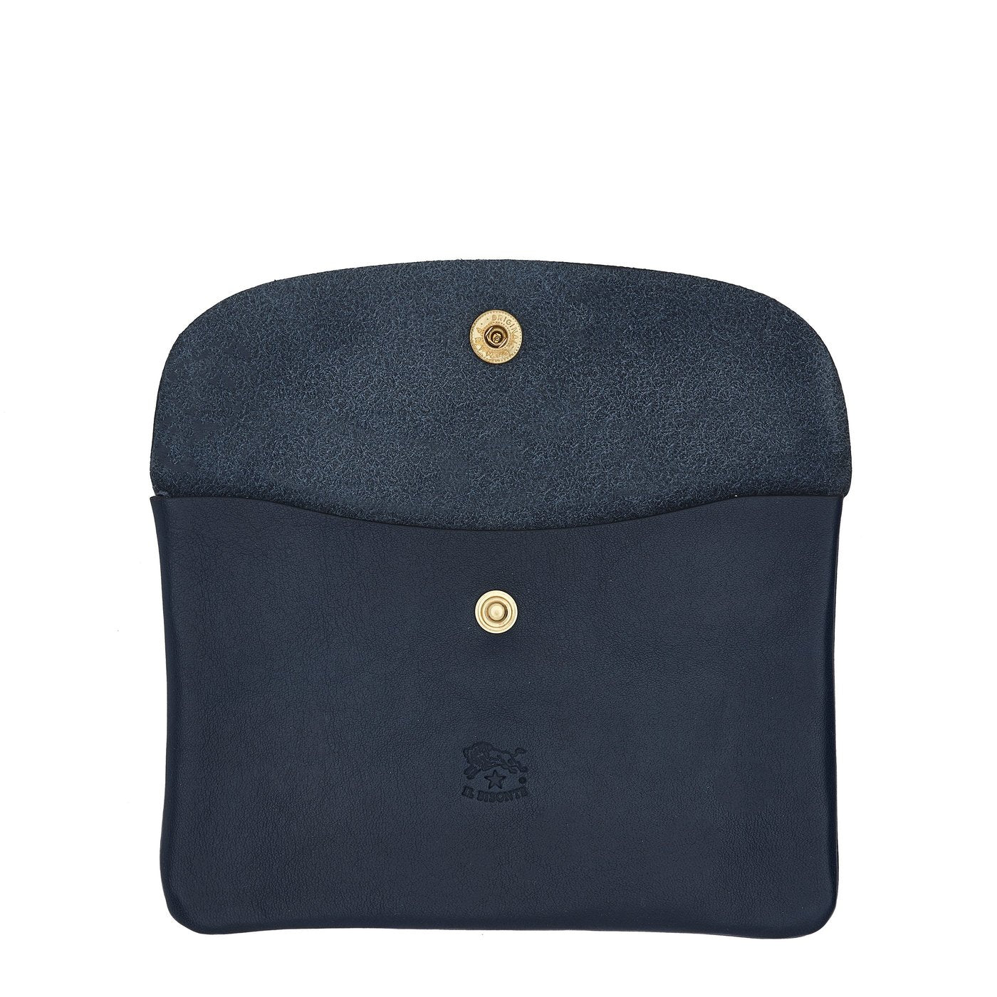 Il Bisonte Pochette Clutch blau Rindsleder