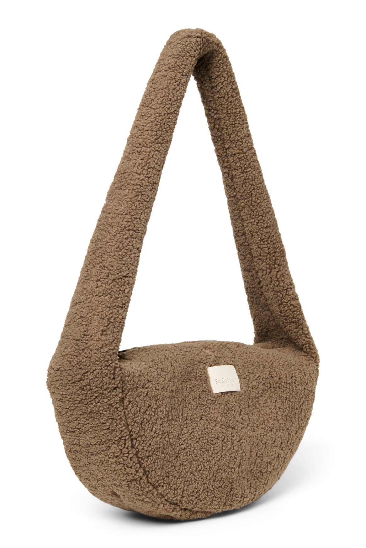 Studio Noos Teddy Mini Crossbody Umhängetasche Braun Reissverschluss