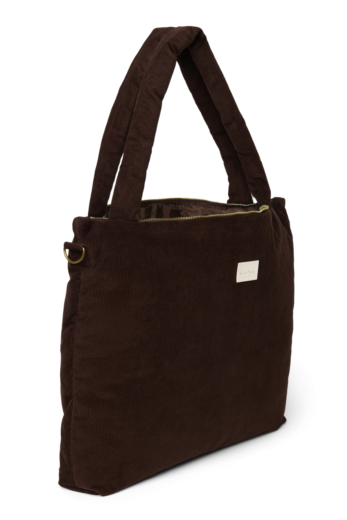 Studio Noos Rib Puffy Wickeltasche Dark Brown gerippt