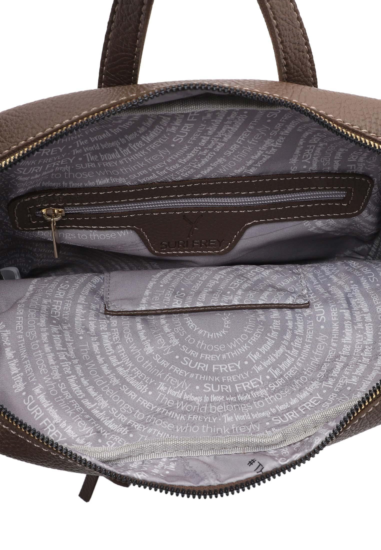 SURI FREY Orry Rucksack Mud Braun genarbt