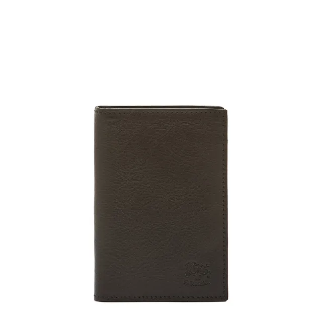 Il Bisonte Galileo Kartenetui Leder schwarz