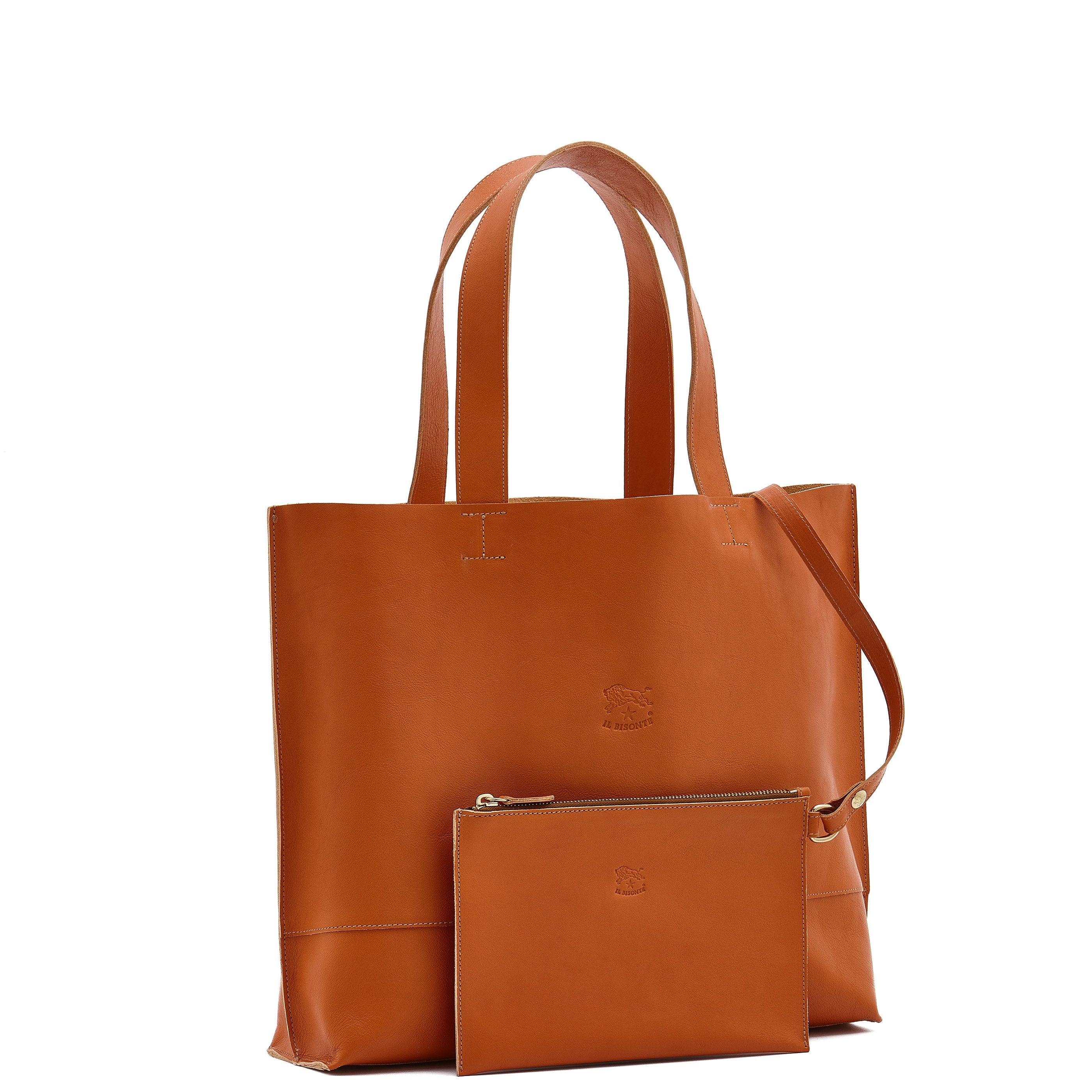 Il Bisonte Talamone Shopper Rindsleder caramell