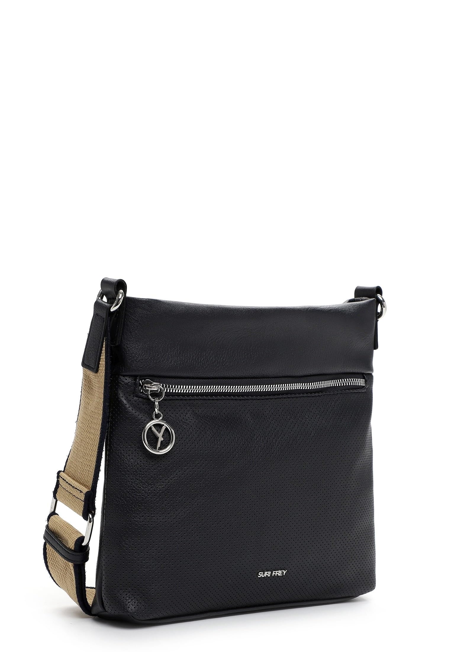 SURI FREY Patsy Crossover Bag Umhängetasche Blue Perforation