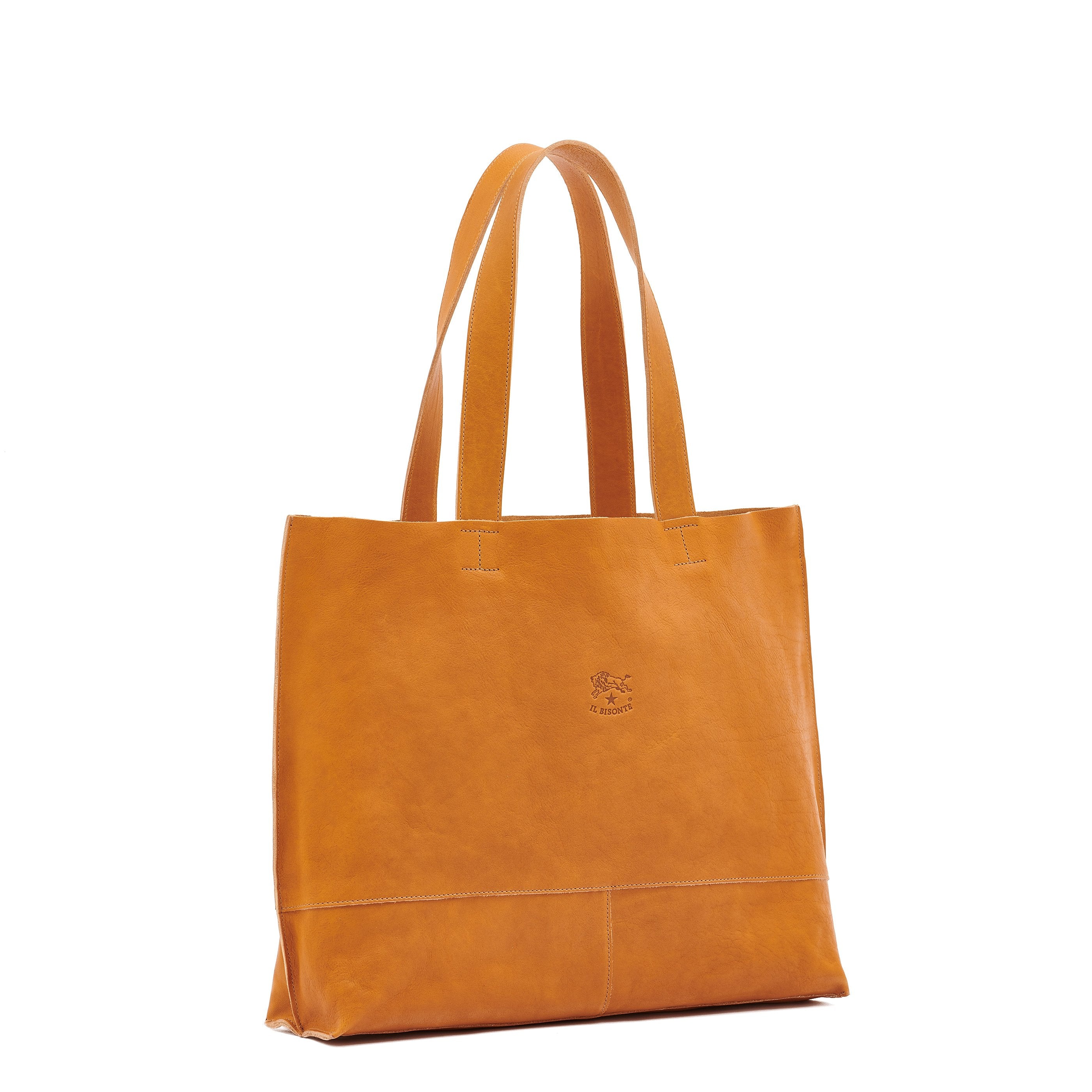 Il Bisonte Talamone Shopper Damen Naturale Vollleder